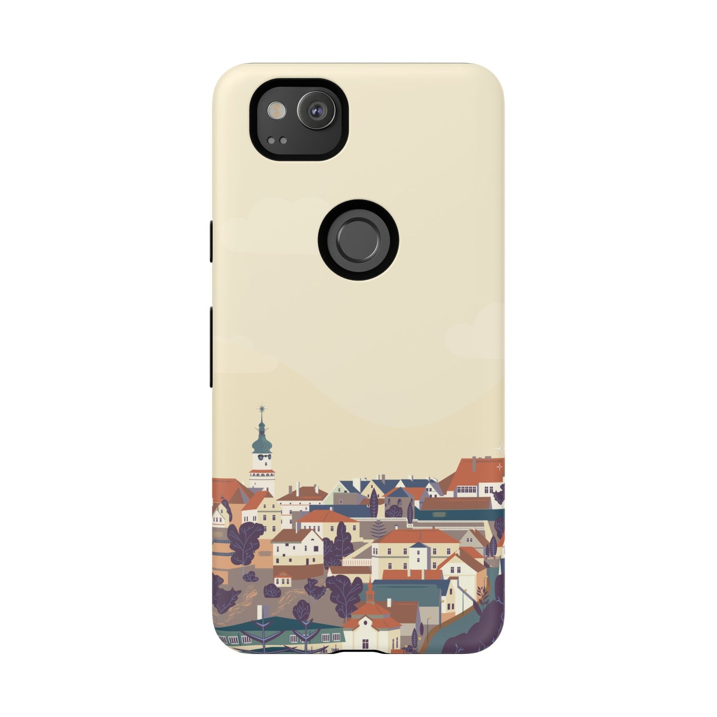 Artistic Phone Case - Charming Village Design