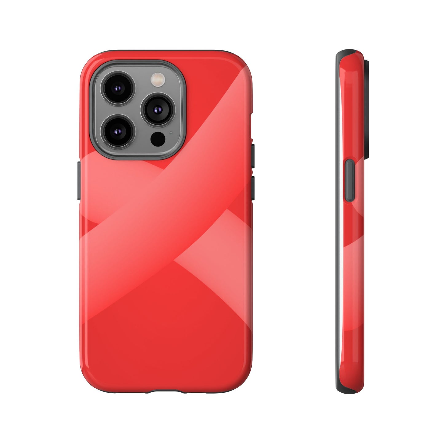 Stylish Tough Phone Case - Modern Red Design for Ultimate Protection