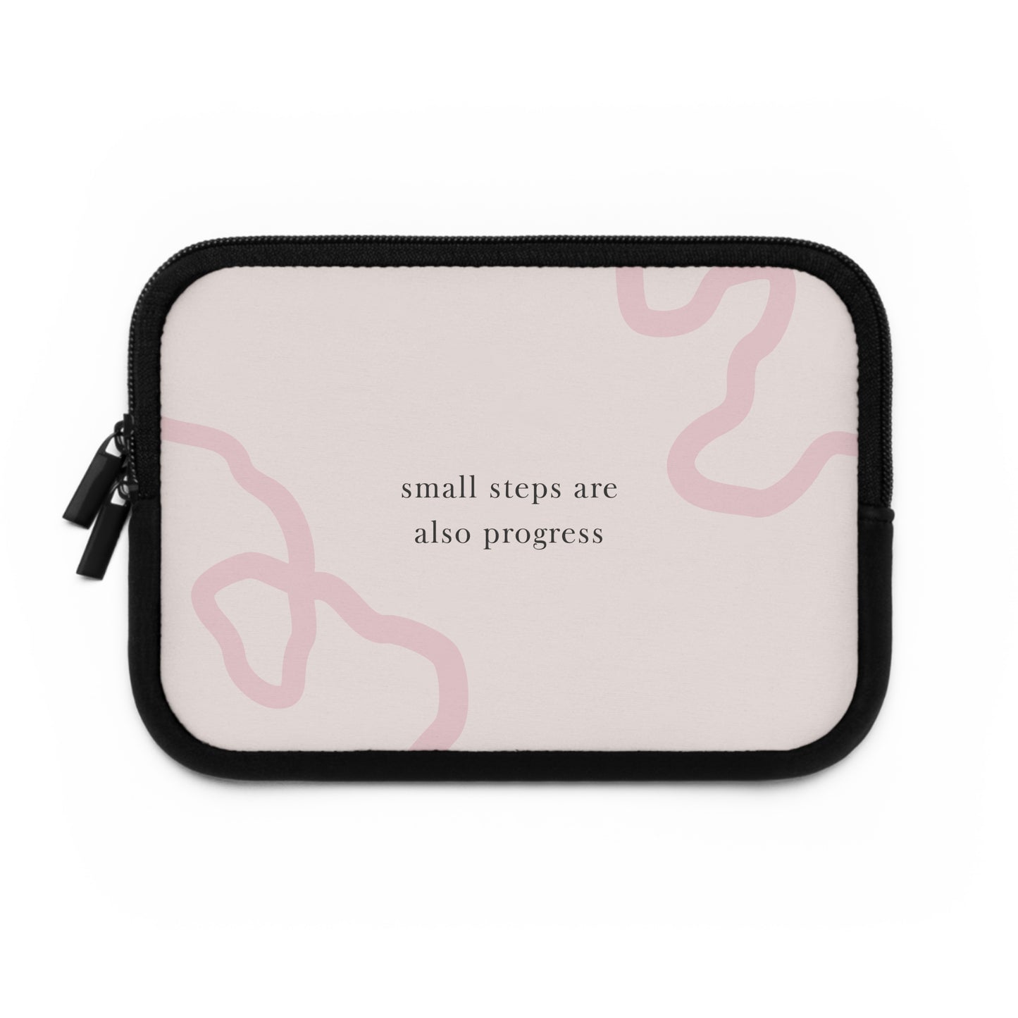 Inspirational Laptop Sleeve - 'Small Steps Are Also Progress'