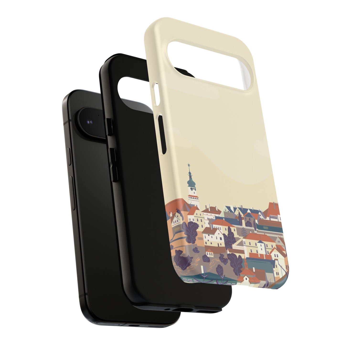 Artistic Phone Case - Charming Village Design