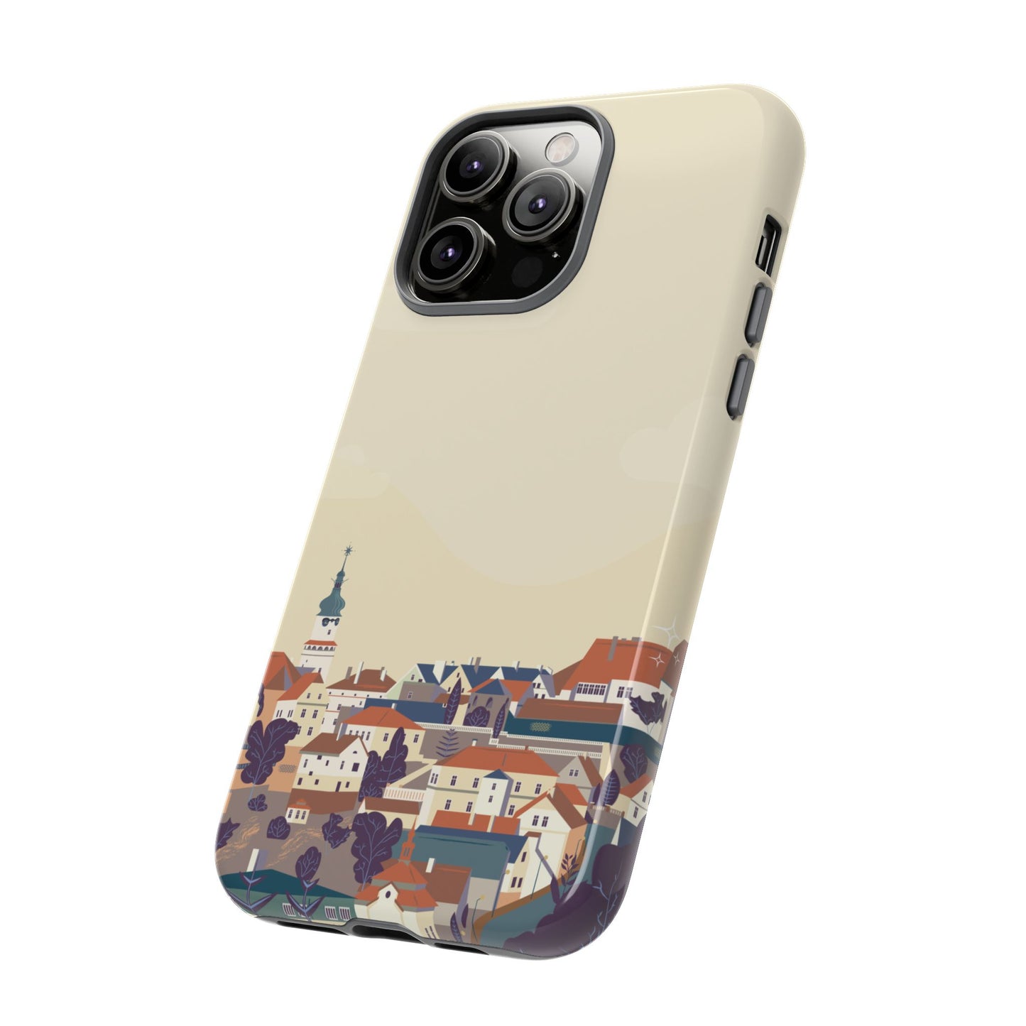 Artistic Phone Case - Charming Village Design