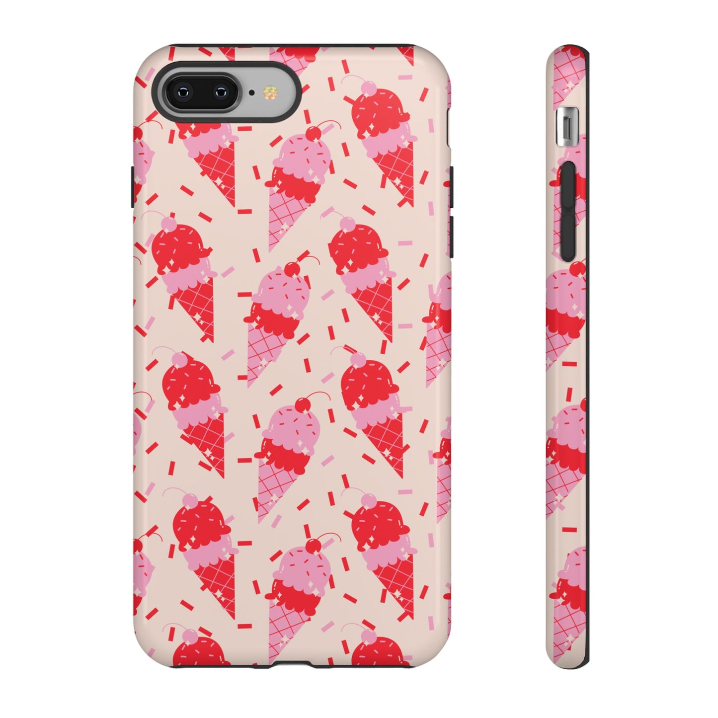Ice Cream Phone Case - Cute Tough Cases for Ice Cream Lovers, Fun Summer Accessory, Birthday Gift, Colorful iPhone Cover