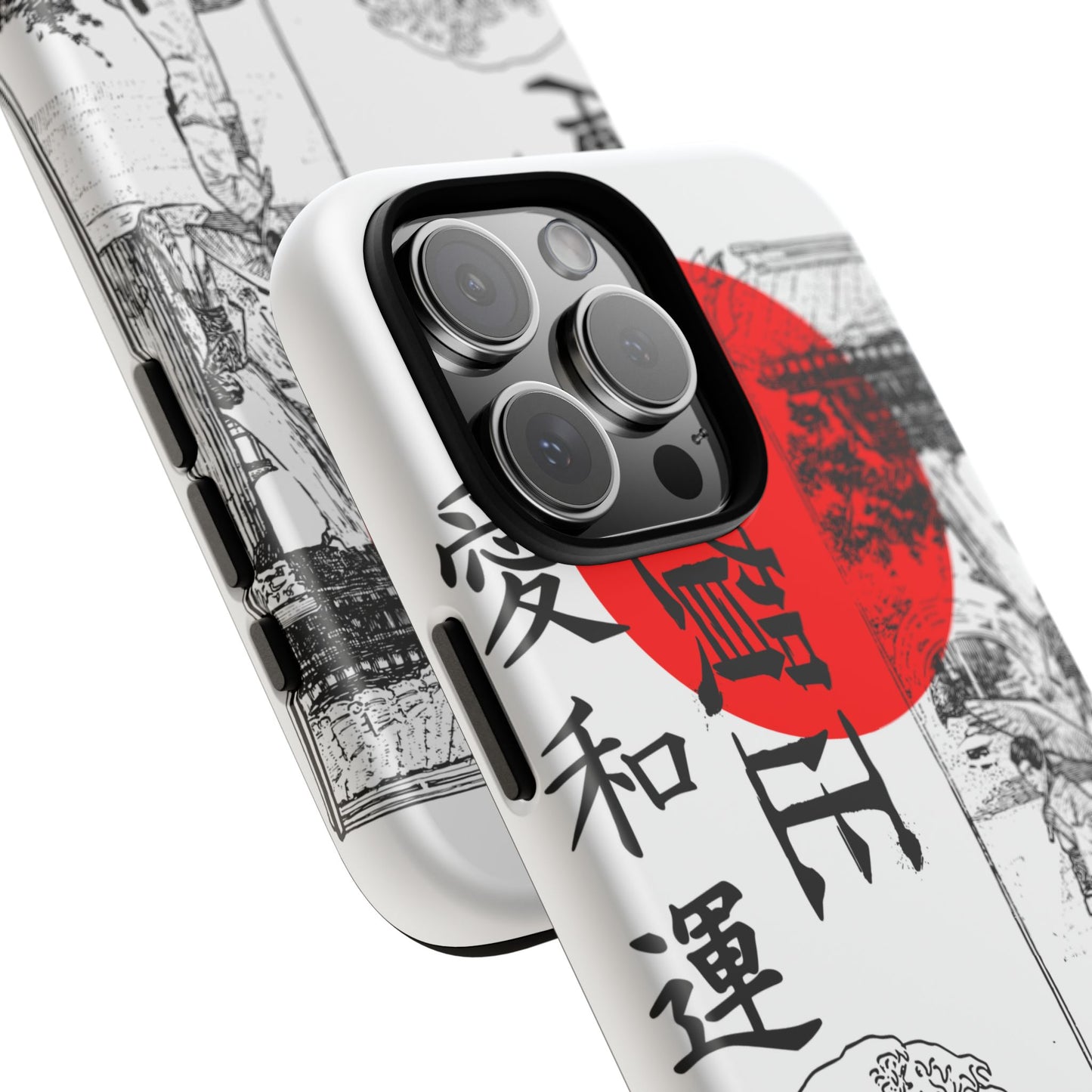 Japanese Zen Art Phone Case - Tough Cases with Wave Design