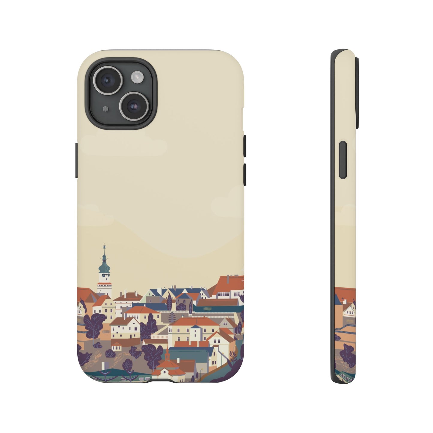 Artistic Phone Case - Charming Village Design