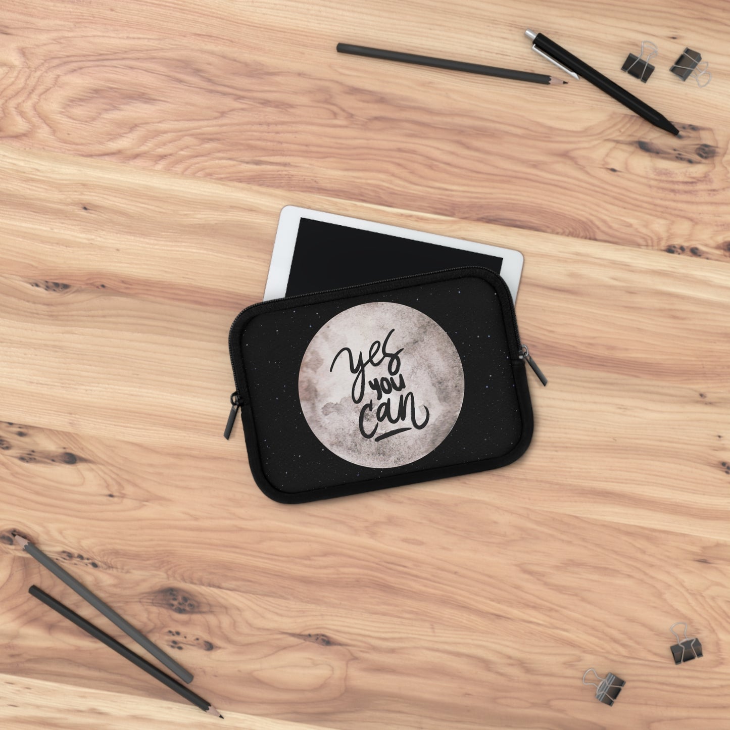 Inspirational Laptop Sleeve - 'Yes You Can' Design