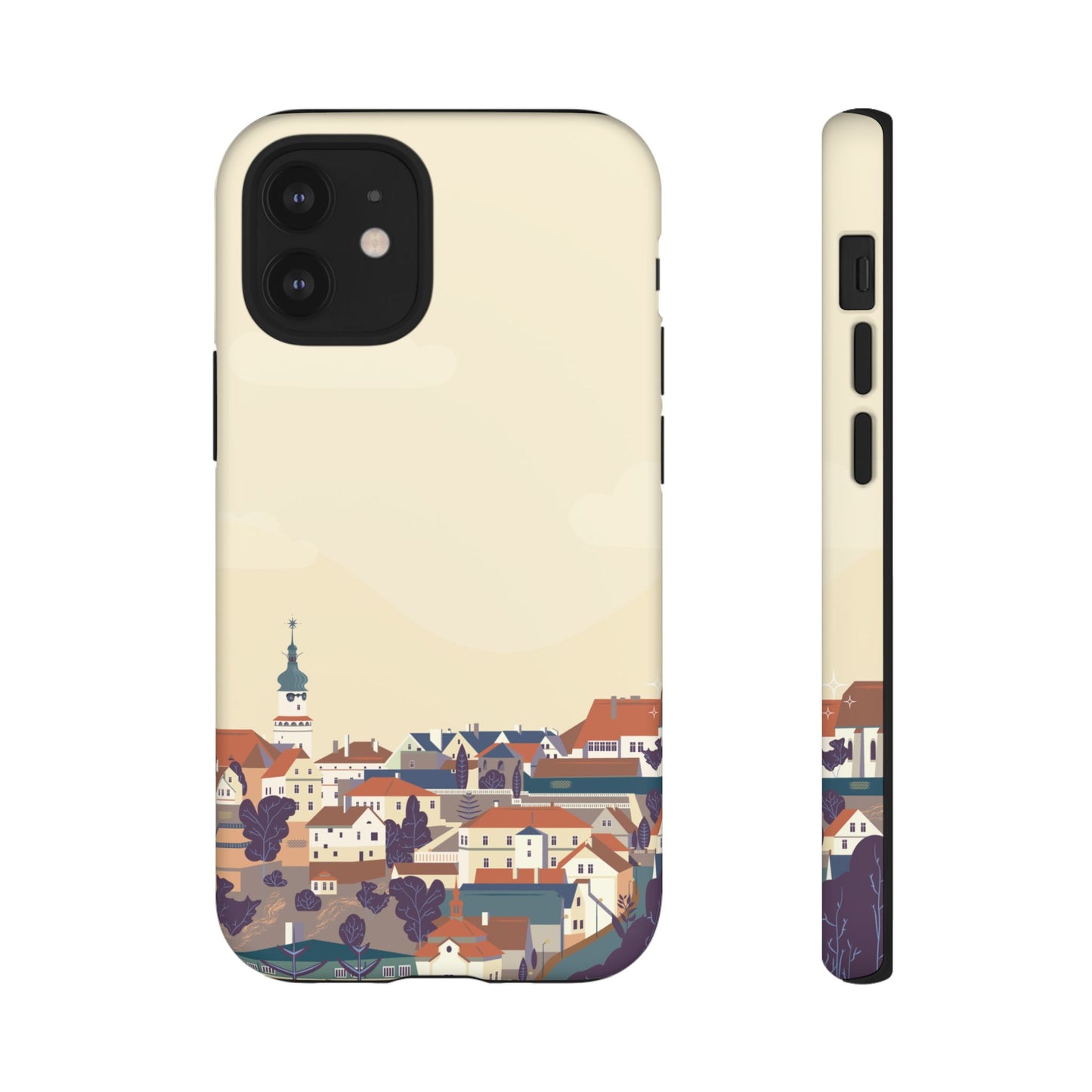 Artistic Phone Case - Charming Village Design