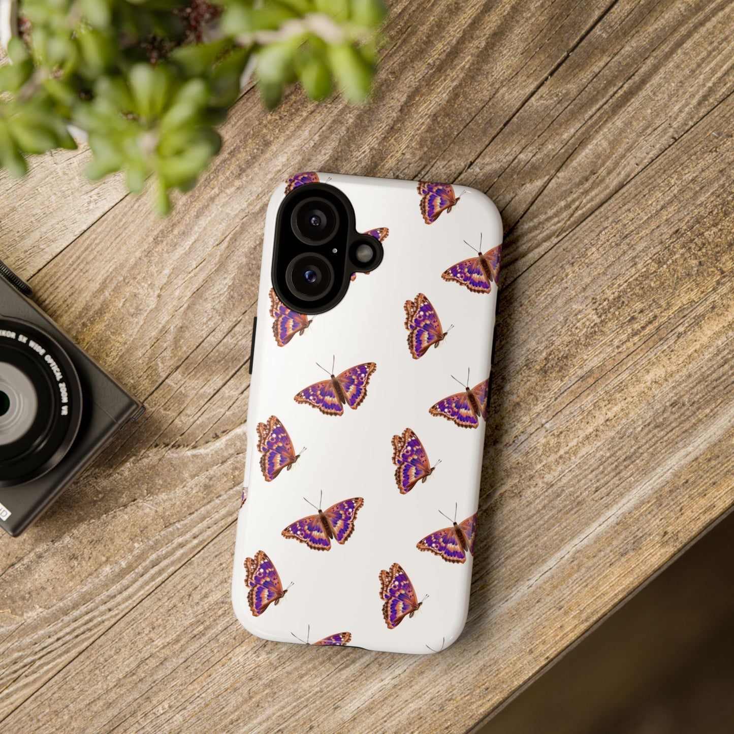 Butterfly Print Phone Case - Tough Case For Stylish Protection