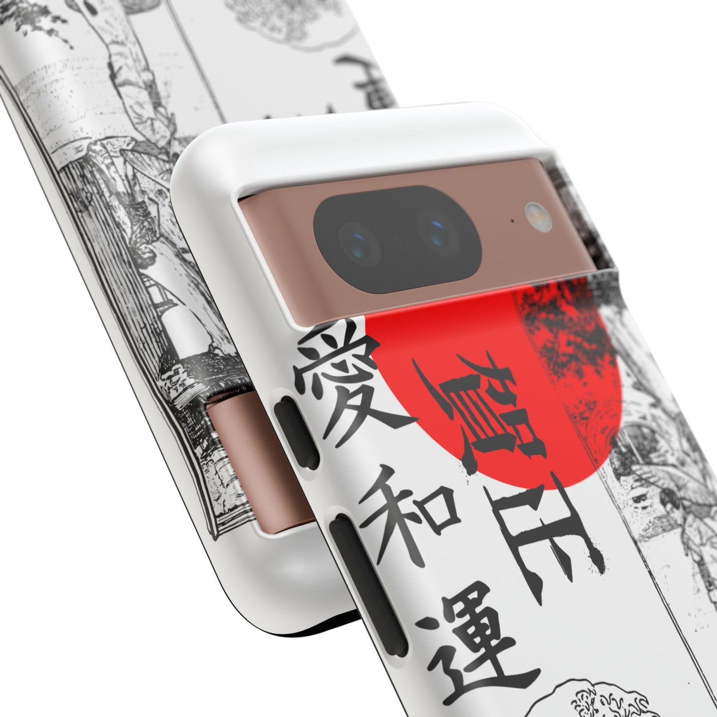 Japanese Zen Art Phone Case - Tough Cases with Wave Design