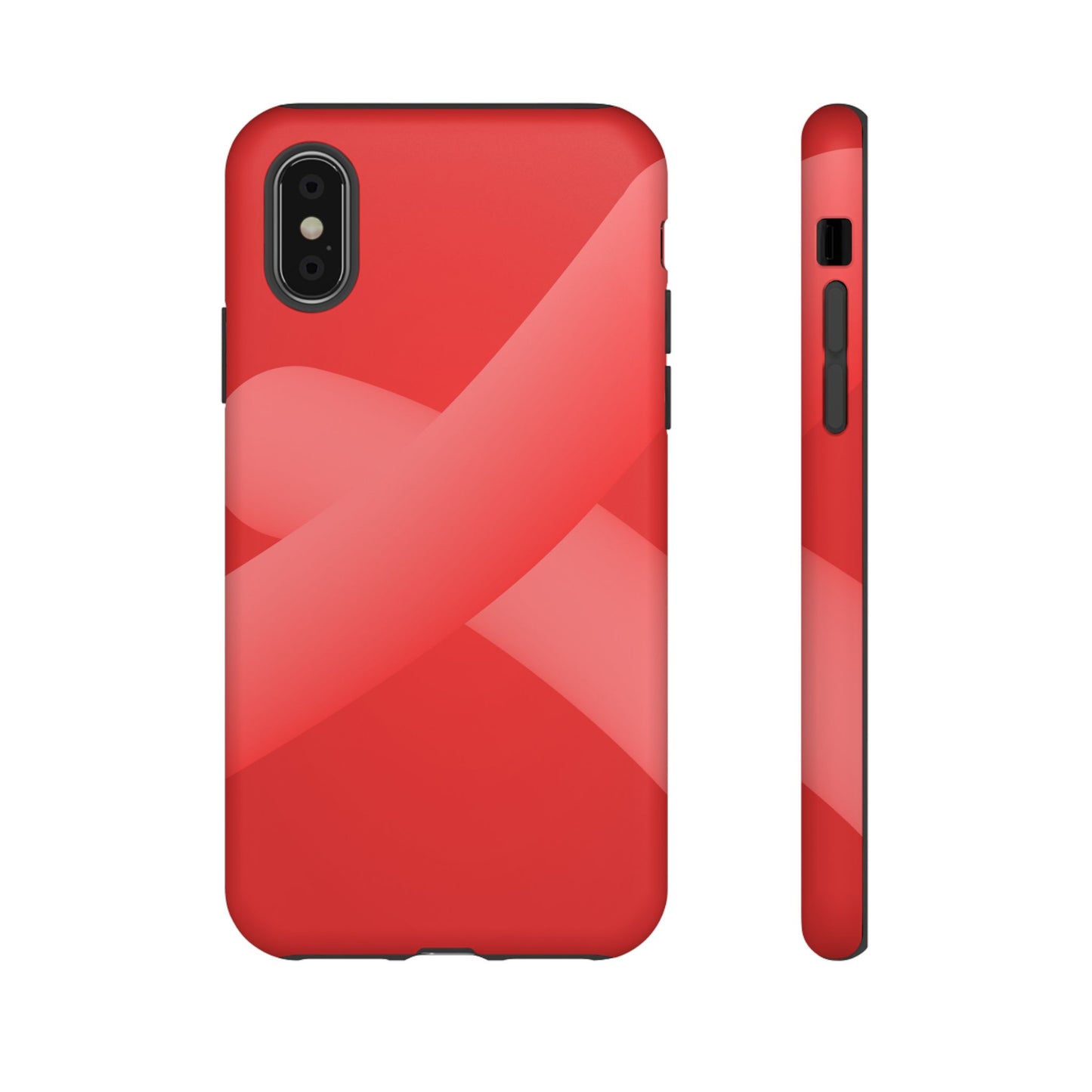 Stylish Tough Phone Case - Modern Red Design for Ultimate Protection