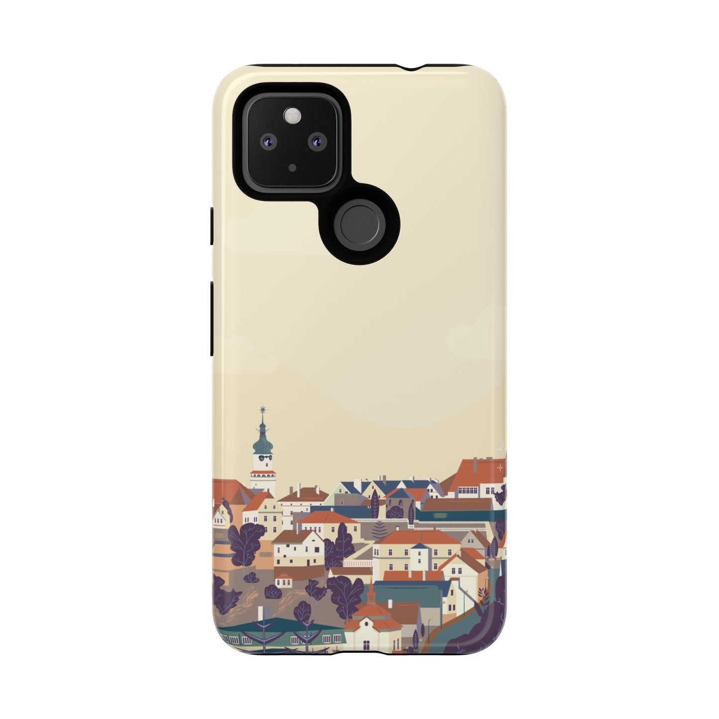 Artistic Phone Case - Charming Village Design