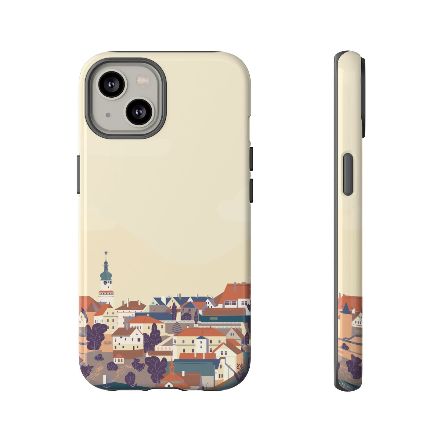 Artistic Phone Case - Charming Village Design