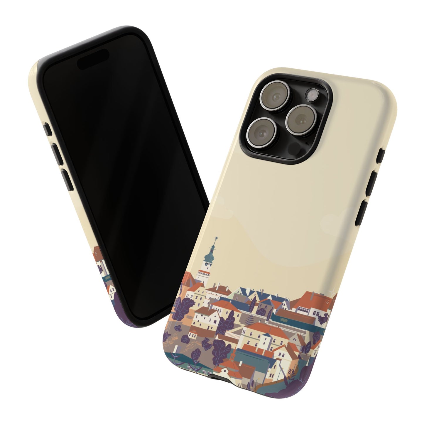 Artistic Phone Case - Charming Village Design