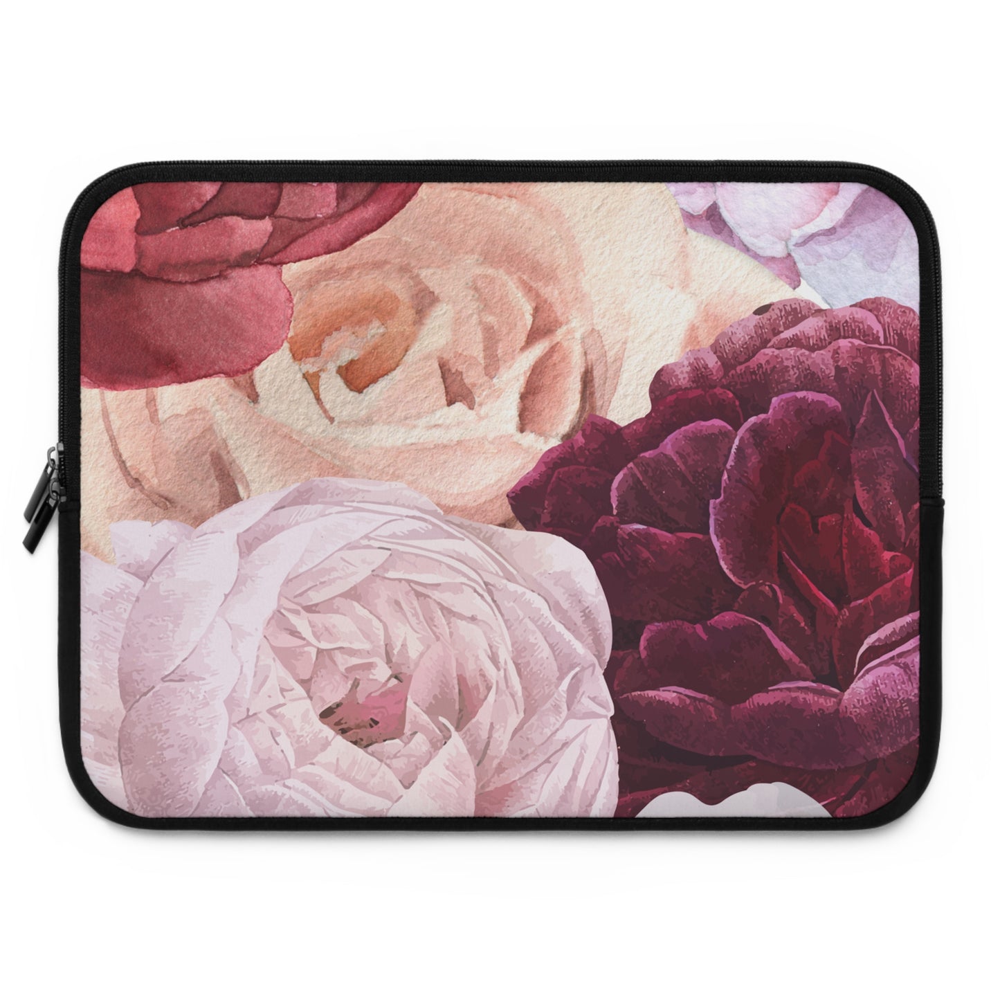 Elegant Floral Laptop Sleeve for Women - Stylish Protection for Your Device