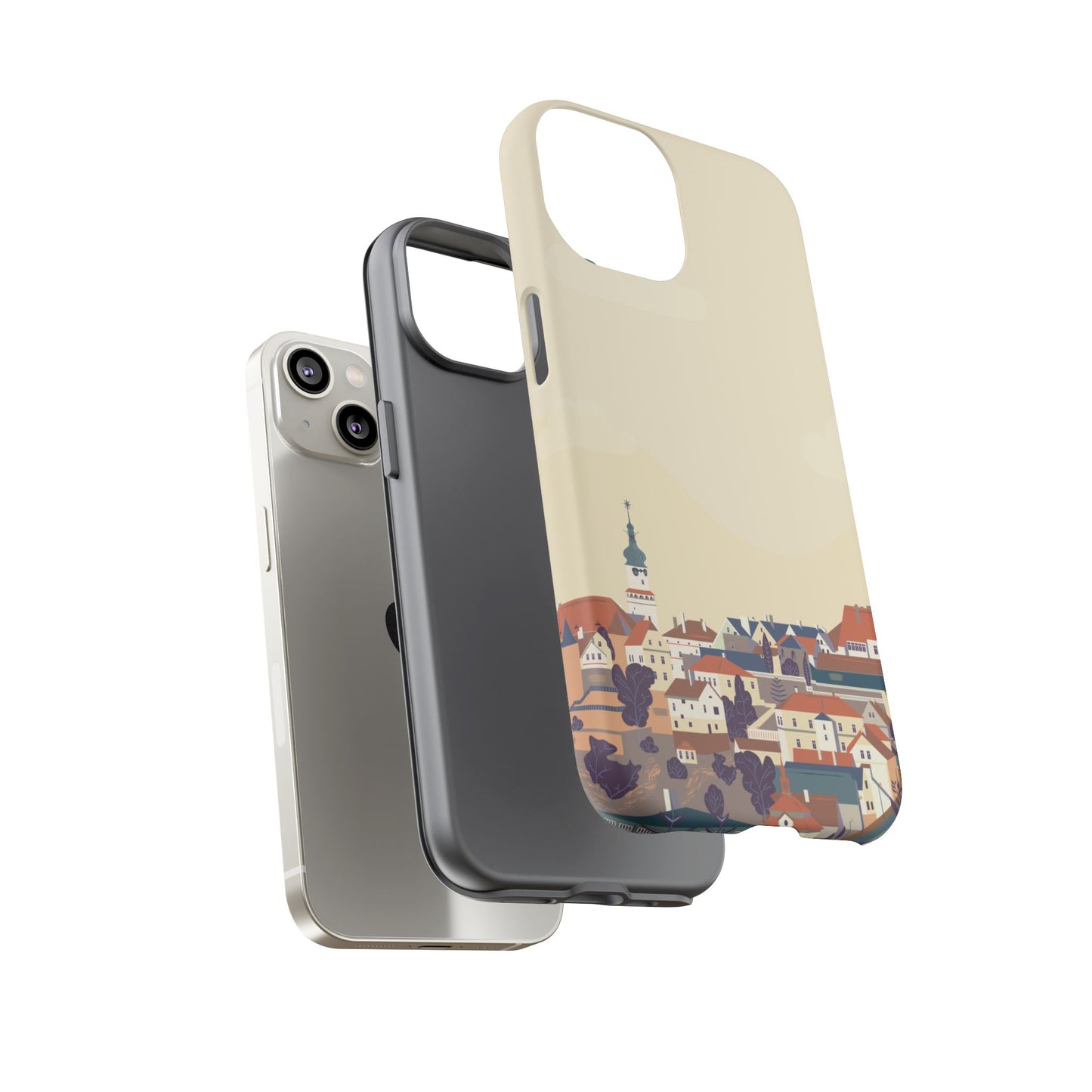 Artistic Phone Case - Charming Village Design