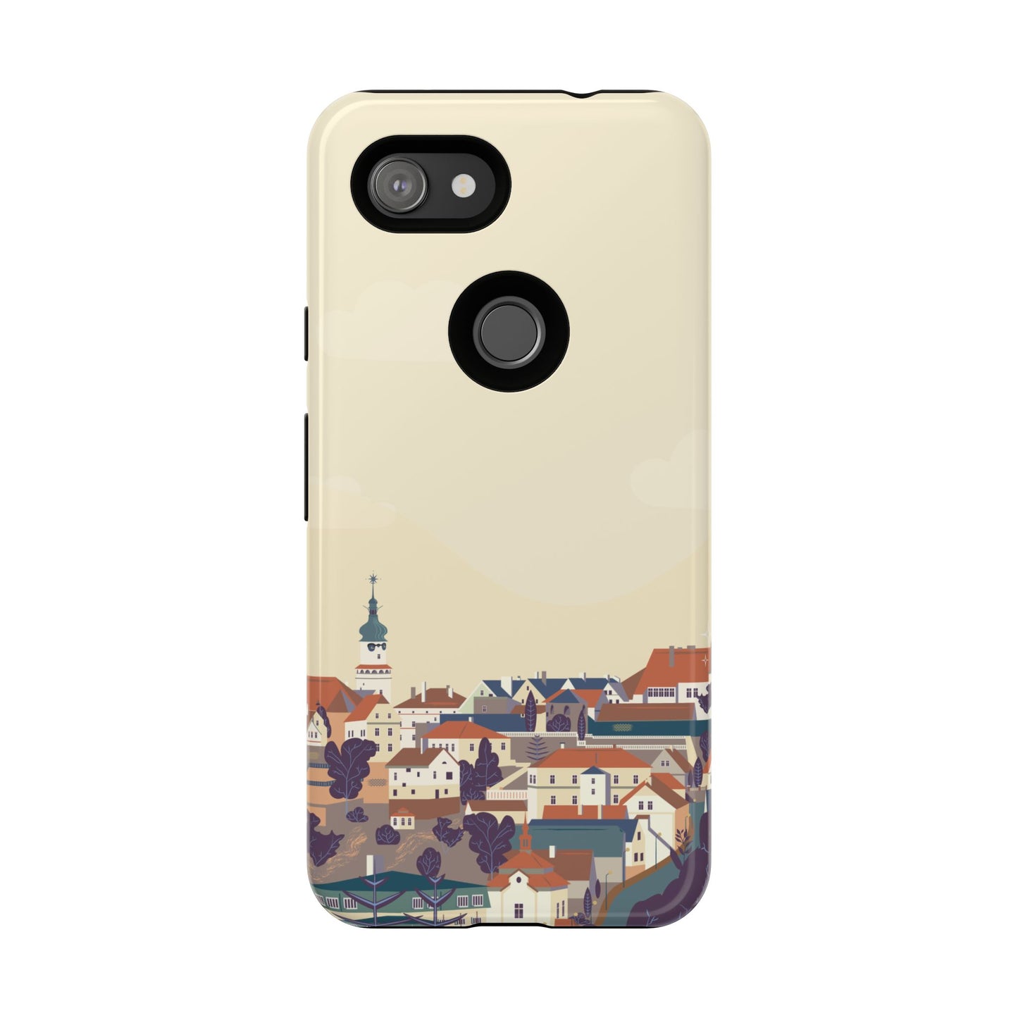 Artistic Phone Case - Charming Village Design