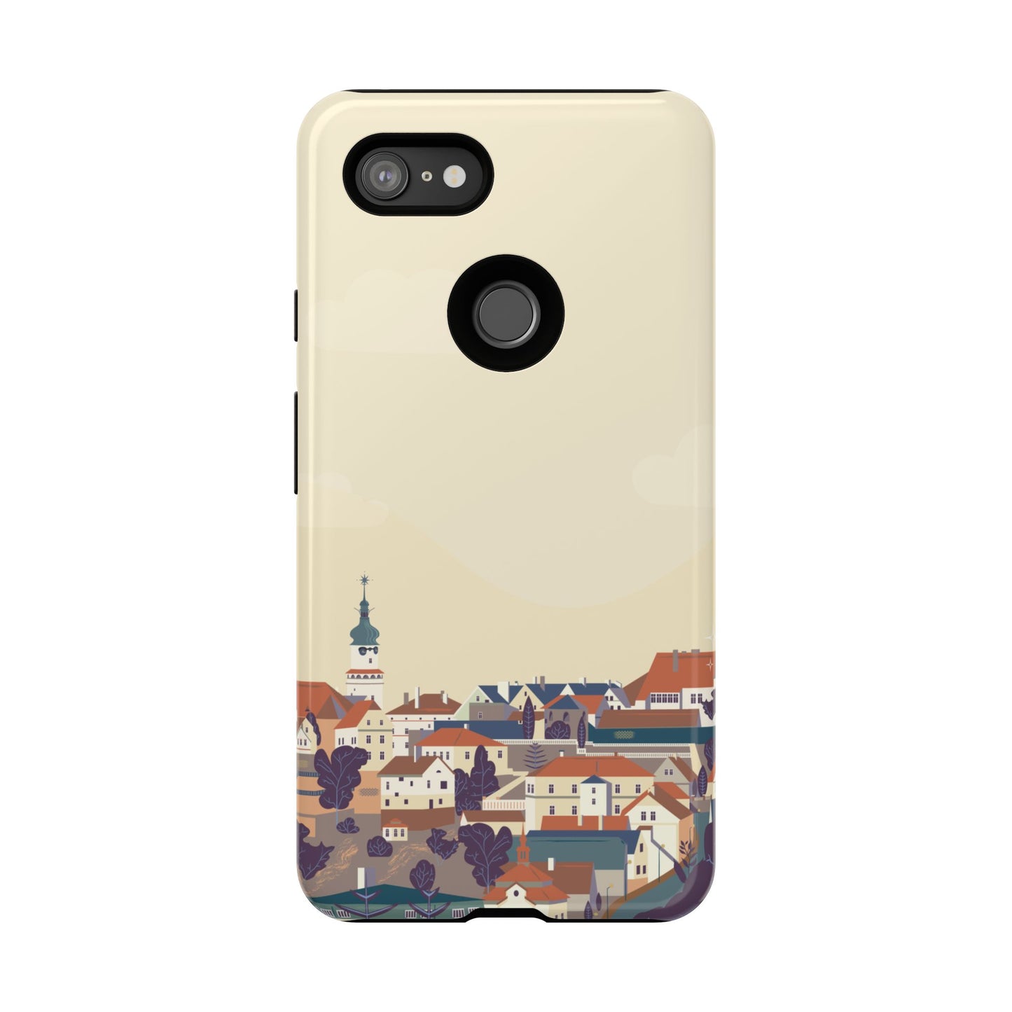 Artistic Phone Case - Charming Village Design