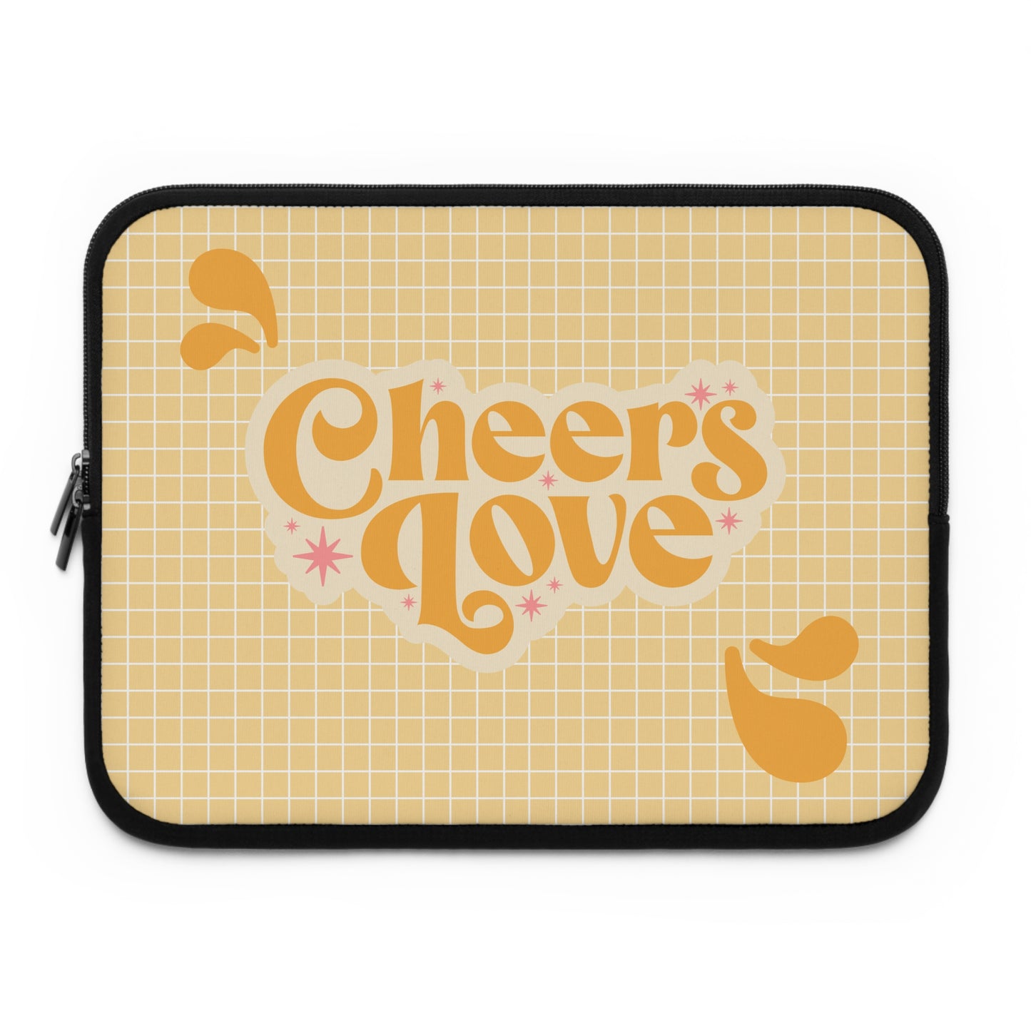 Cheerful Love Laptop Sleeve - Stylish Tech Case, Perfect Gift for Students, Home Office, Birthdays, Valentine's Day