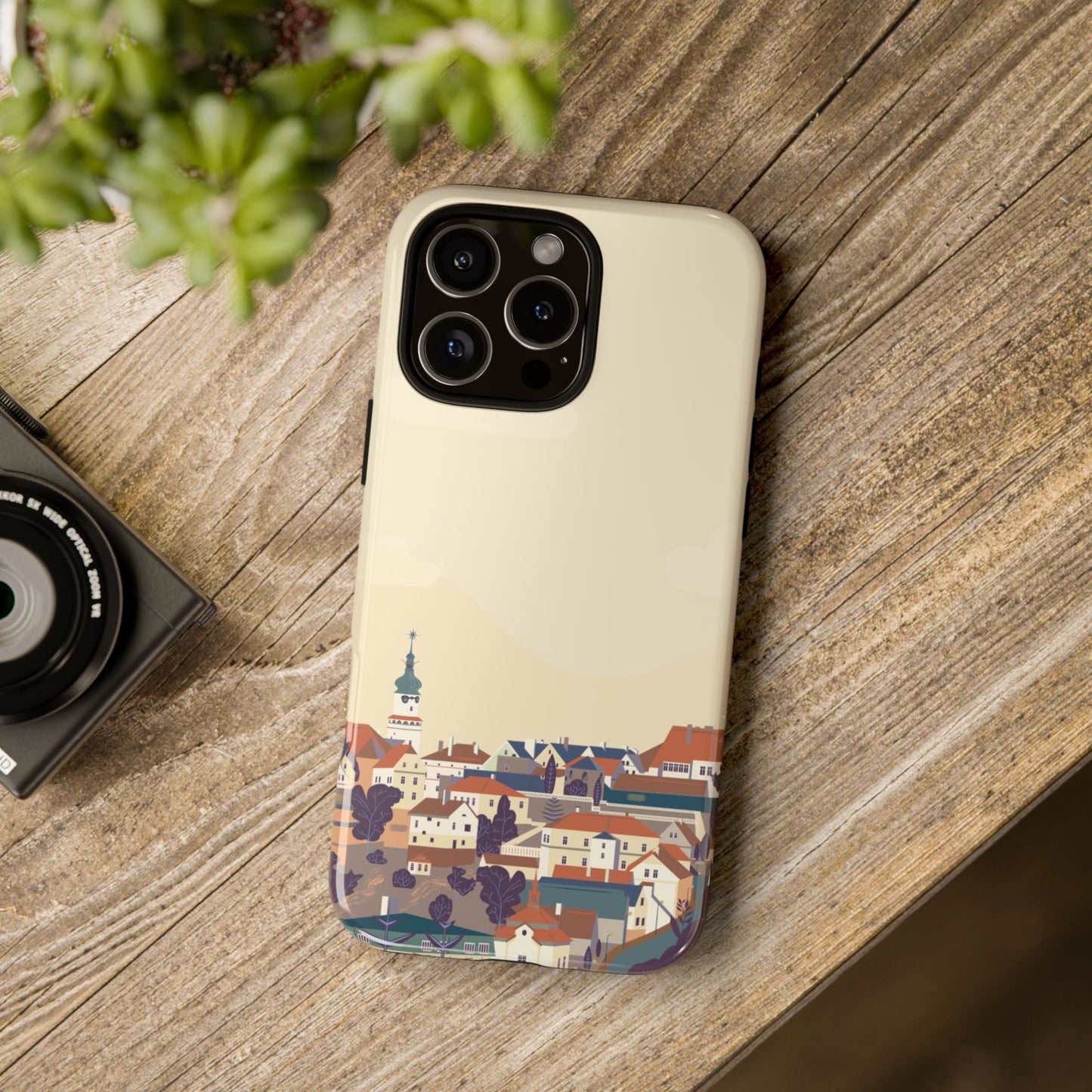 Artistic Phone Case - Charming Village Design