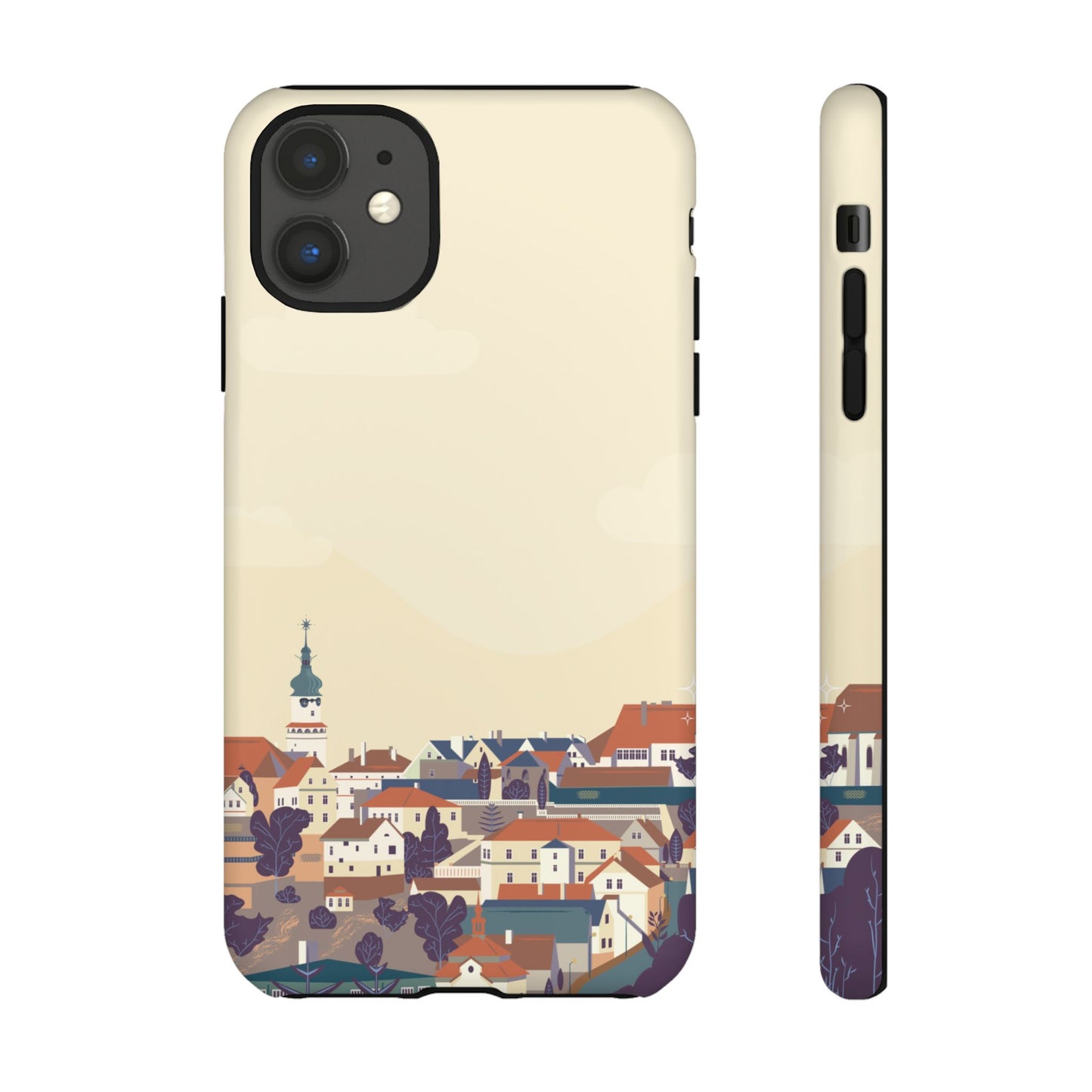 Artistic Phone Case - Charming Village Design