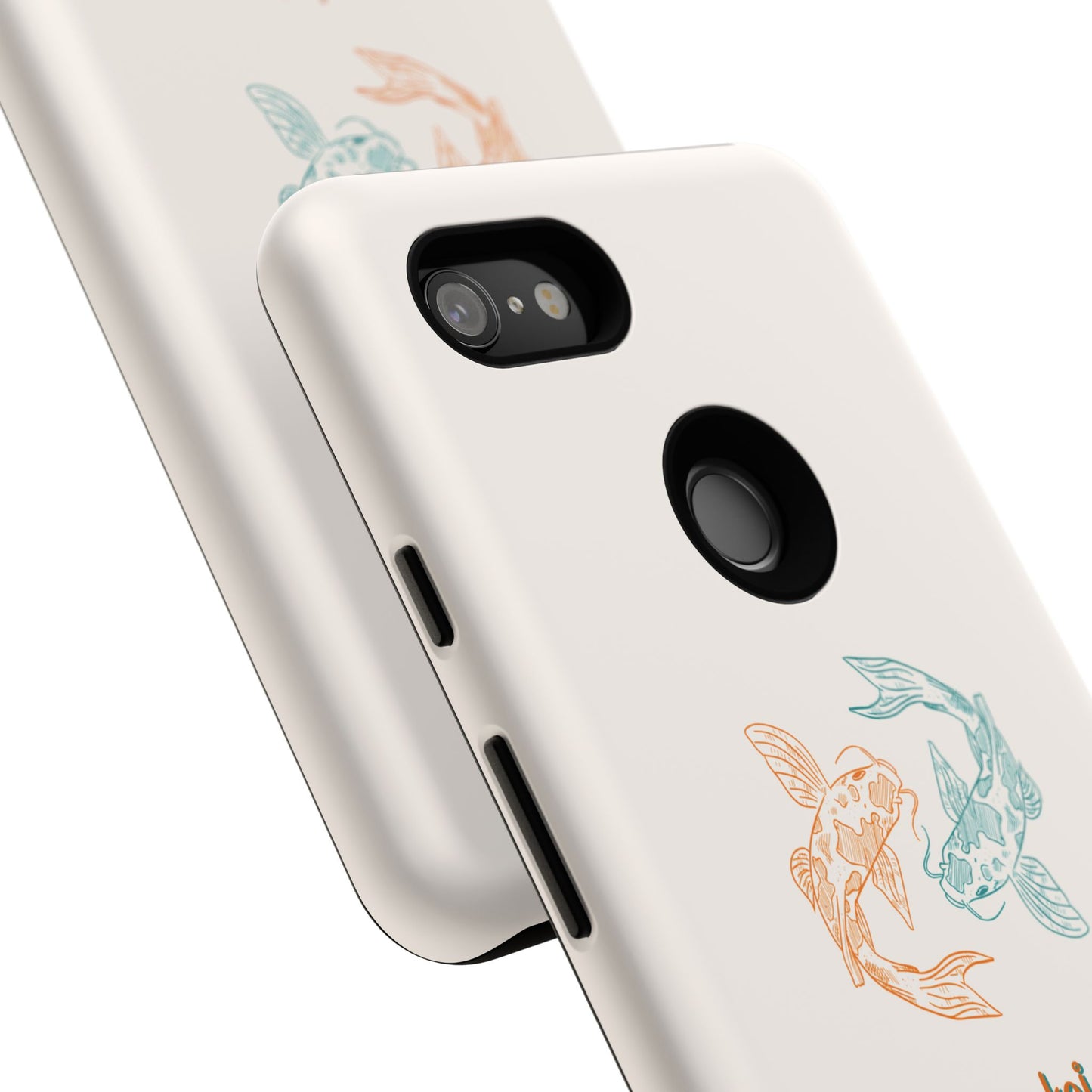 Koi Fish Tough Phone Case - Stylish & Durable Design for Aqua Lovers