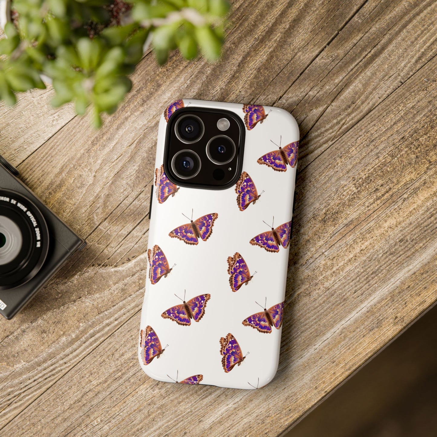Butterfly Print Phone Case - Tough Case For Stylish Protection