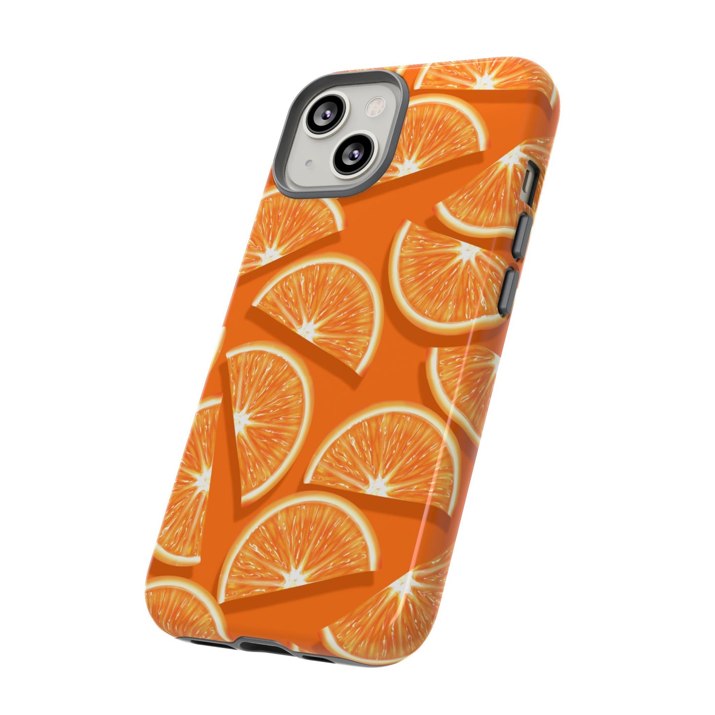Vibrant Orange Slice Phone Case - Tough Cases for Phone Protection