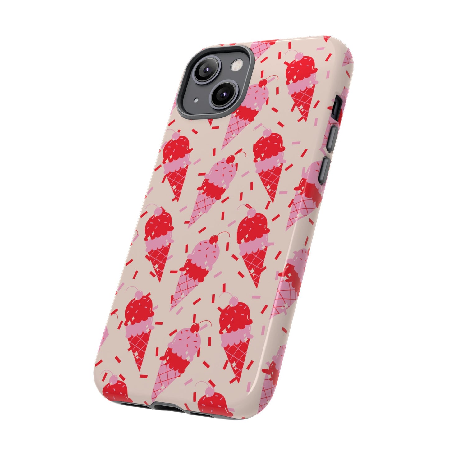 Ice Cream Phone Case - Cute Tough Cases for Ice Cream Lovers, Fun Summer Accessory, Birthday Gift, Colorful iPhone Cover