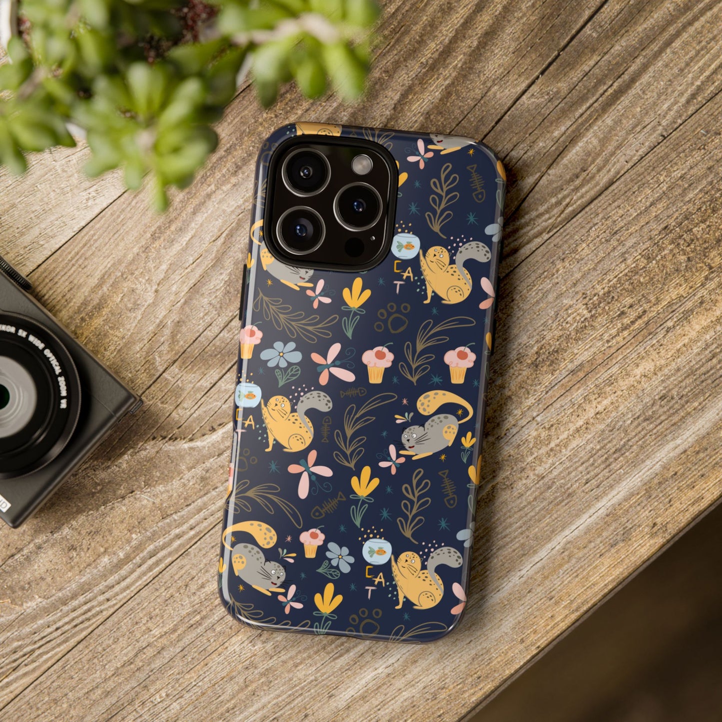Cat-Themed Tough Phone Case - Tough Case For Stylish Protection