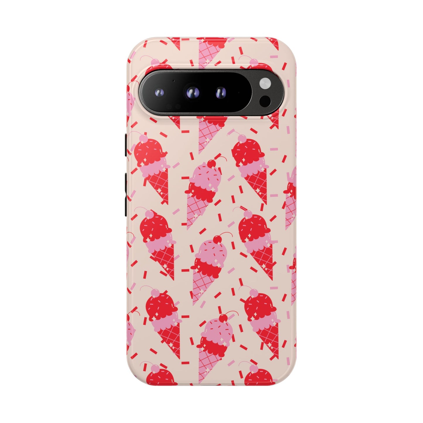 Ice Cream Phone Case - Cute Tough Cases for Ice Cream Lovers, Fun Summer Accessory, Birthday Gift, Colorful iPhone Cover