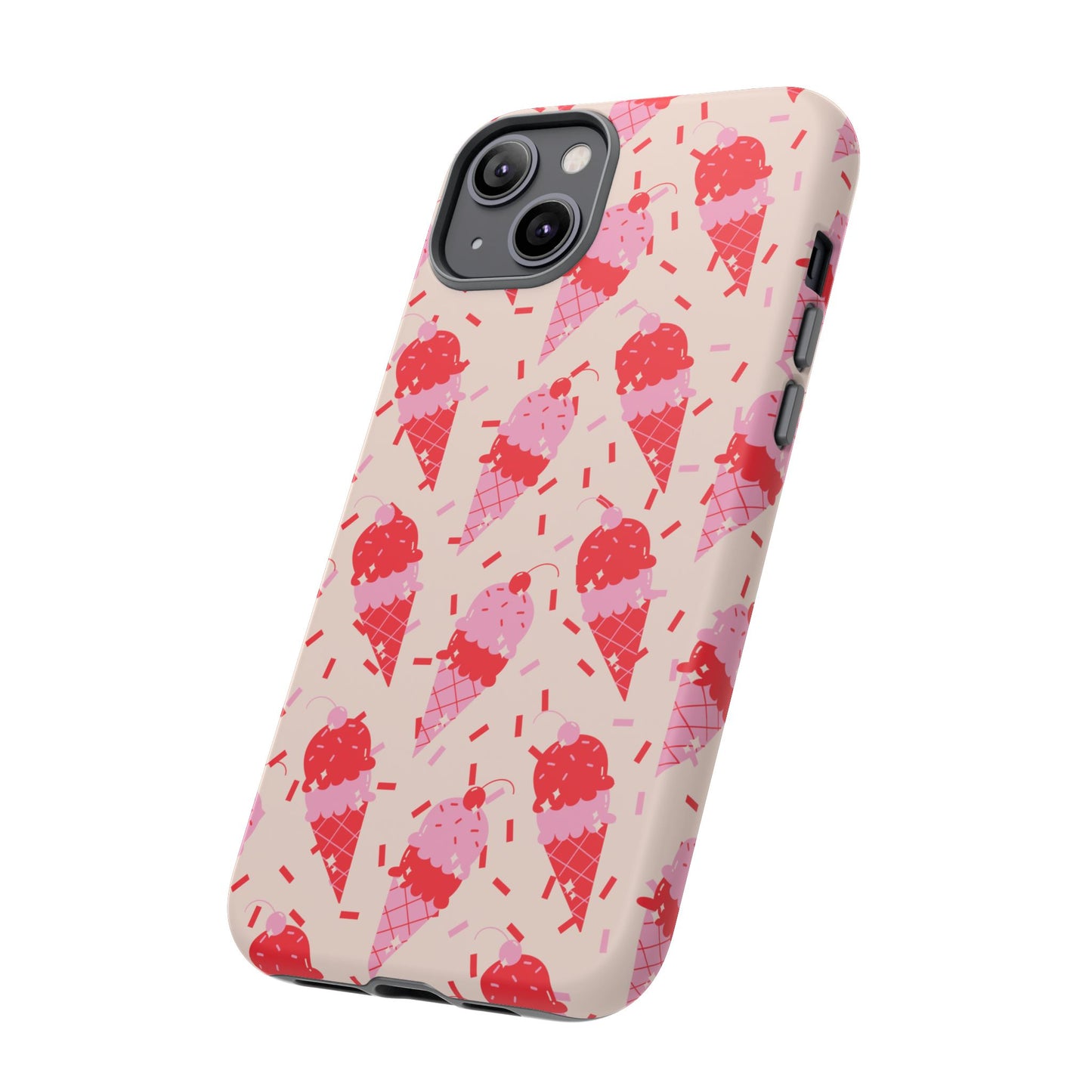 Ice Cream Phone Case - Cute Tough Cases for Ice Cream Lovers, Fun Summer Accessory, Birthday Gift, Colorful iPhone Cover