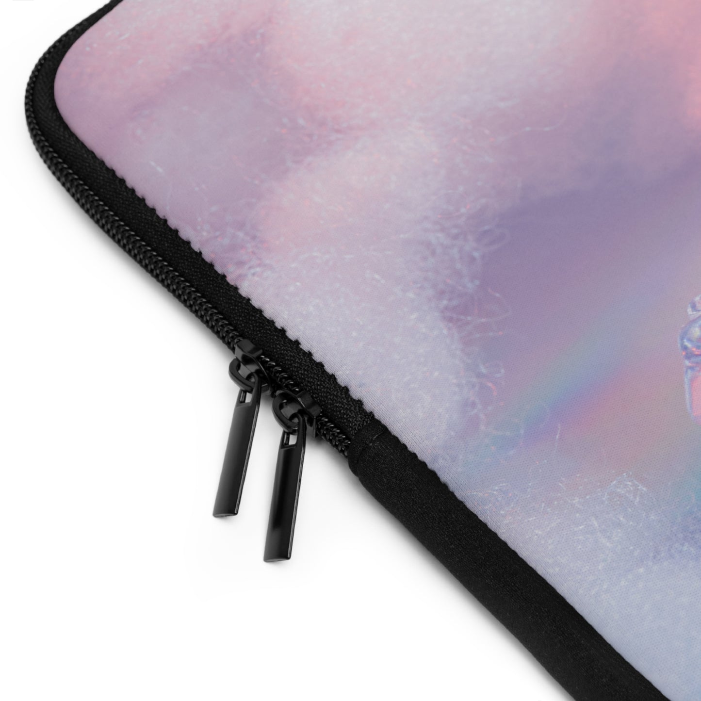Pastel Clouds Laptop Sleeve with Clear Crystal Design
