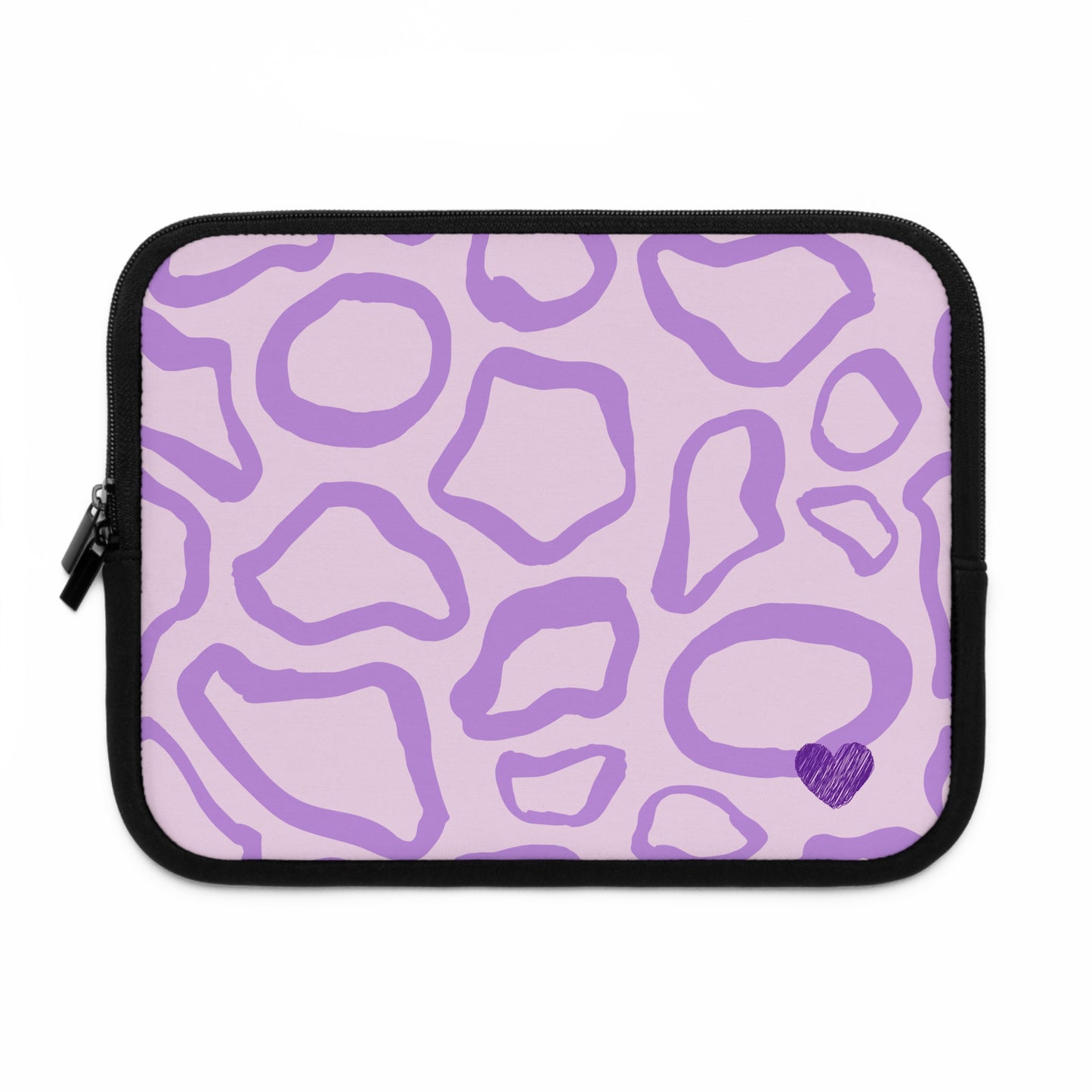 Purple Leopard Print Laptop Sleeve - Stylish Protective Case for Tech Lovers
