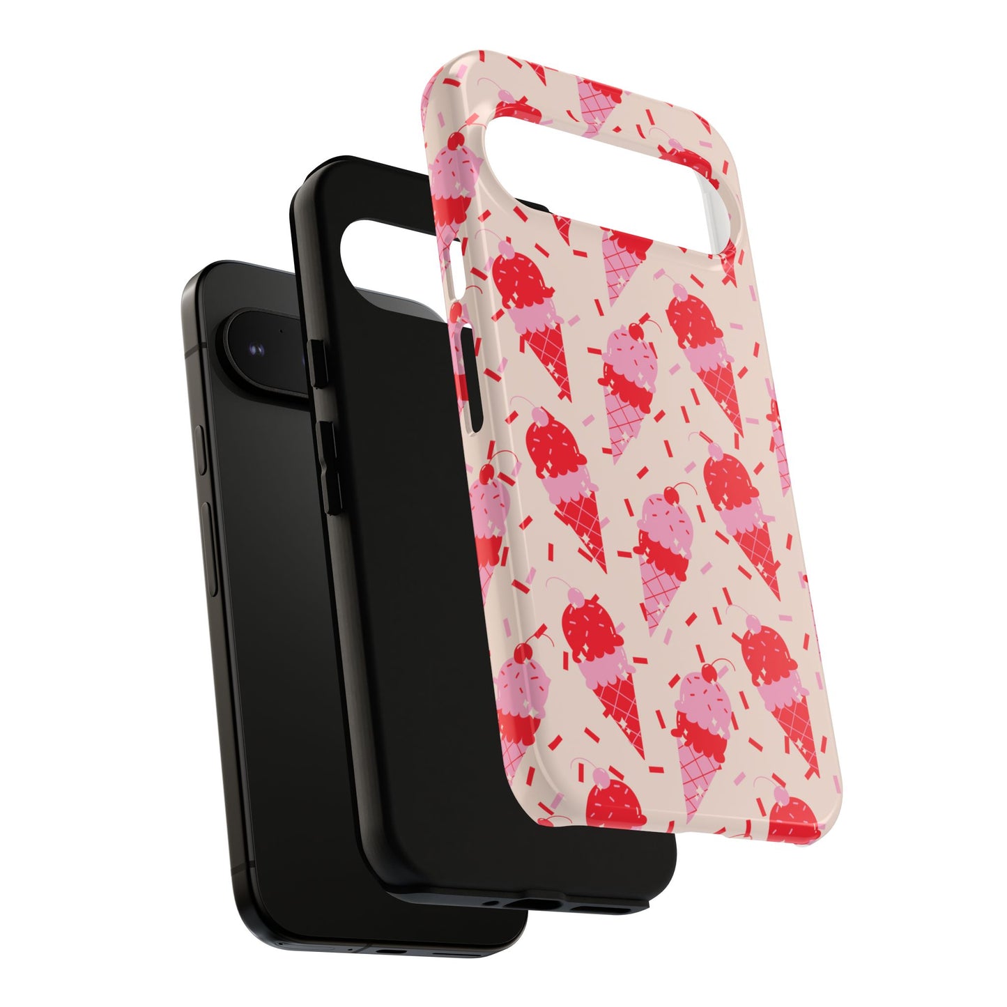Ice Cream Phone Case - Cute Tough Cases for Ice Cream Lovers, Fun Summer Accessory, Birthday Gift, Colorful iPhone Cover