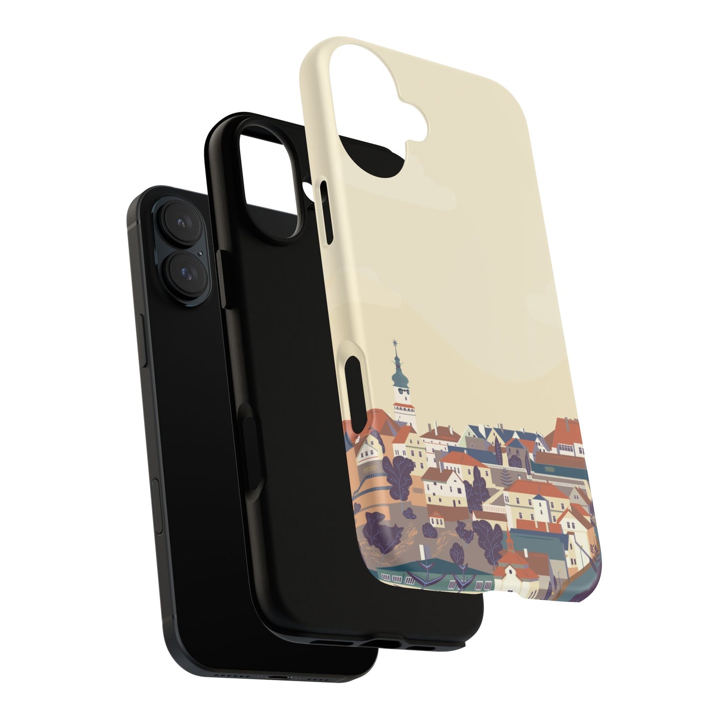 Artistic Phone Case - Charming Village Design