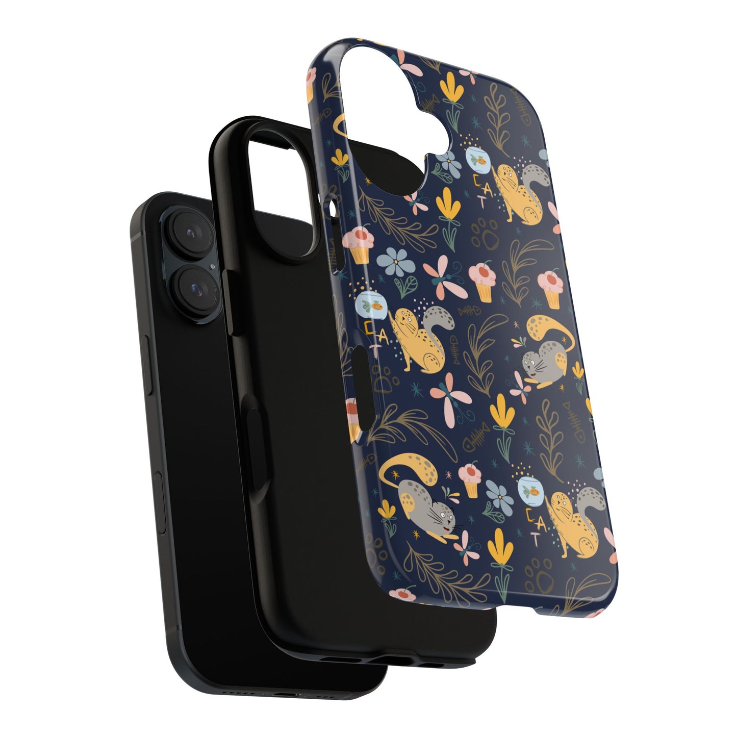 Cat-Themed Tough Phone Case - Tough Case For Stylish Protection