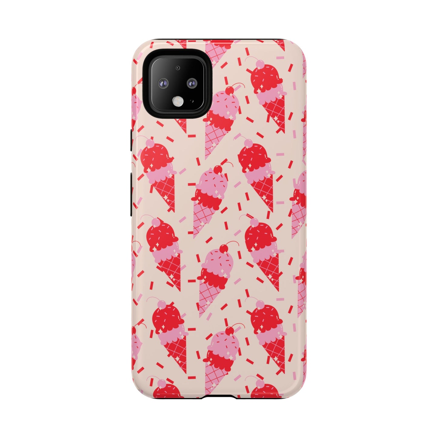 Ice Cream Phone Case - Cute Tough Cases for Ice Cream Lovers, Fun Summer Accessory, Birthday Gift, Colorful iPhone Cover