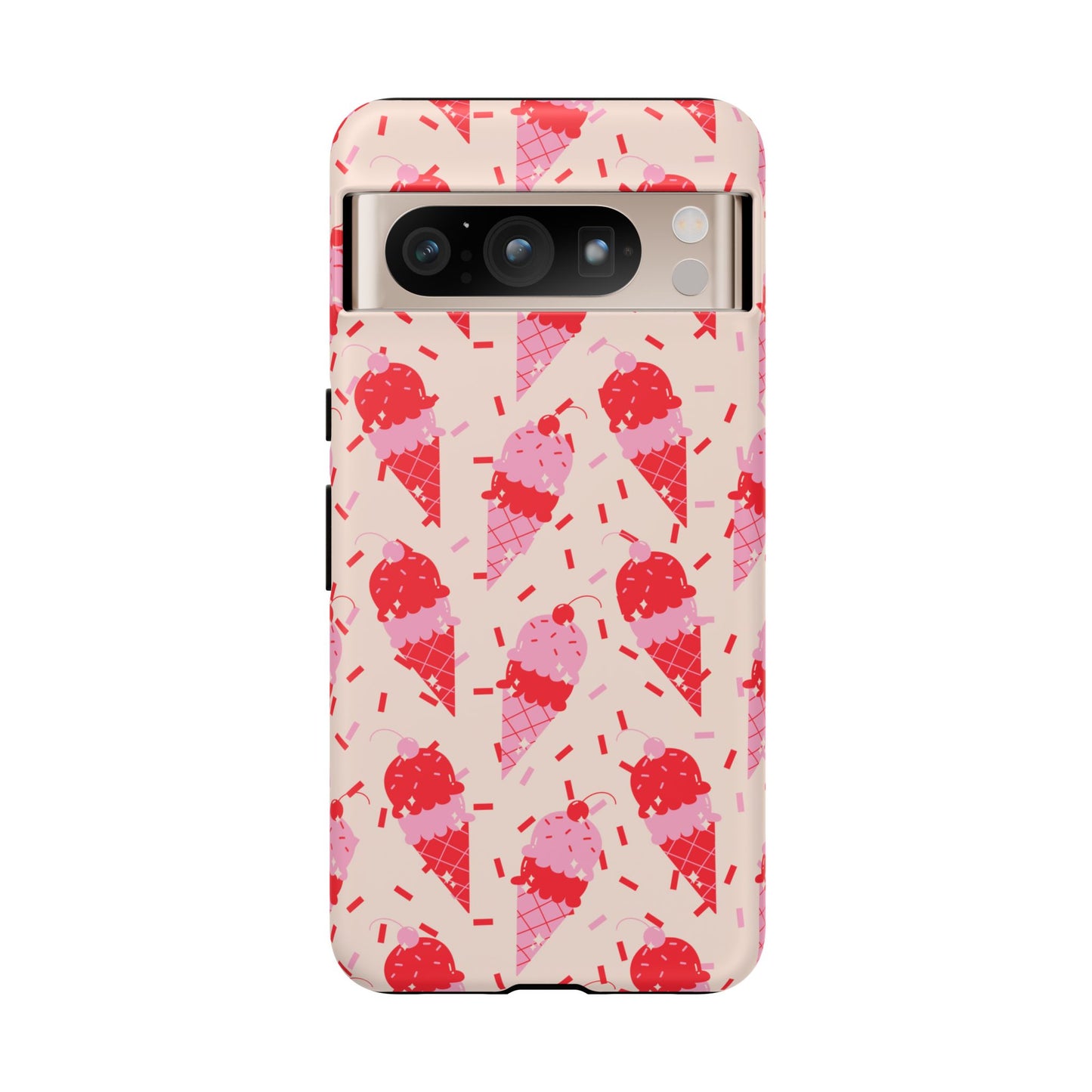 Ice Cream Phone Case - Cute Tough Cases for Ice Cream Lovers, Fun Summer Accessory, Birthday Gift, Colorful iPhone Cover