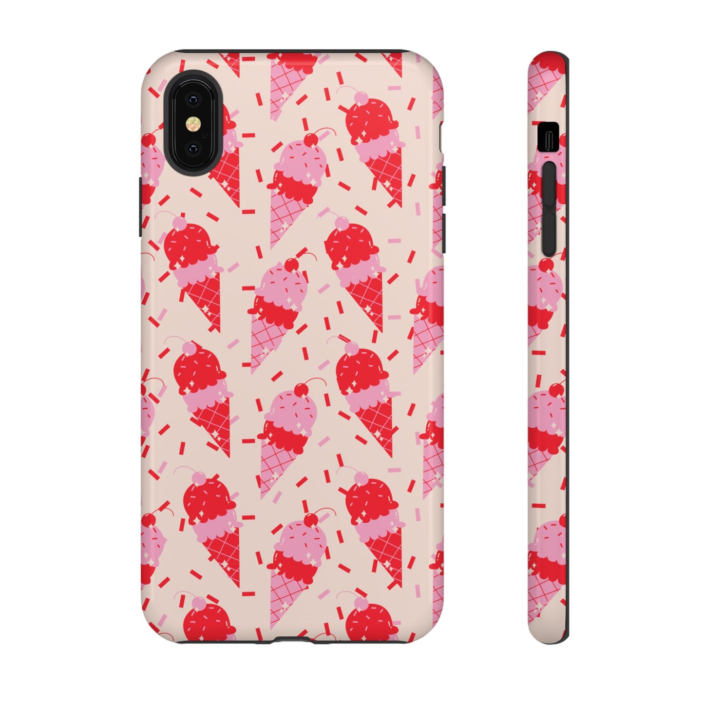 Ice Cream Phone Case - Cute Tough Cases for Ice Cream Lovers, Fun Summer Accessory, Birthday Gift, Colorful iPhone Cover