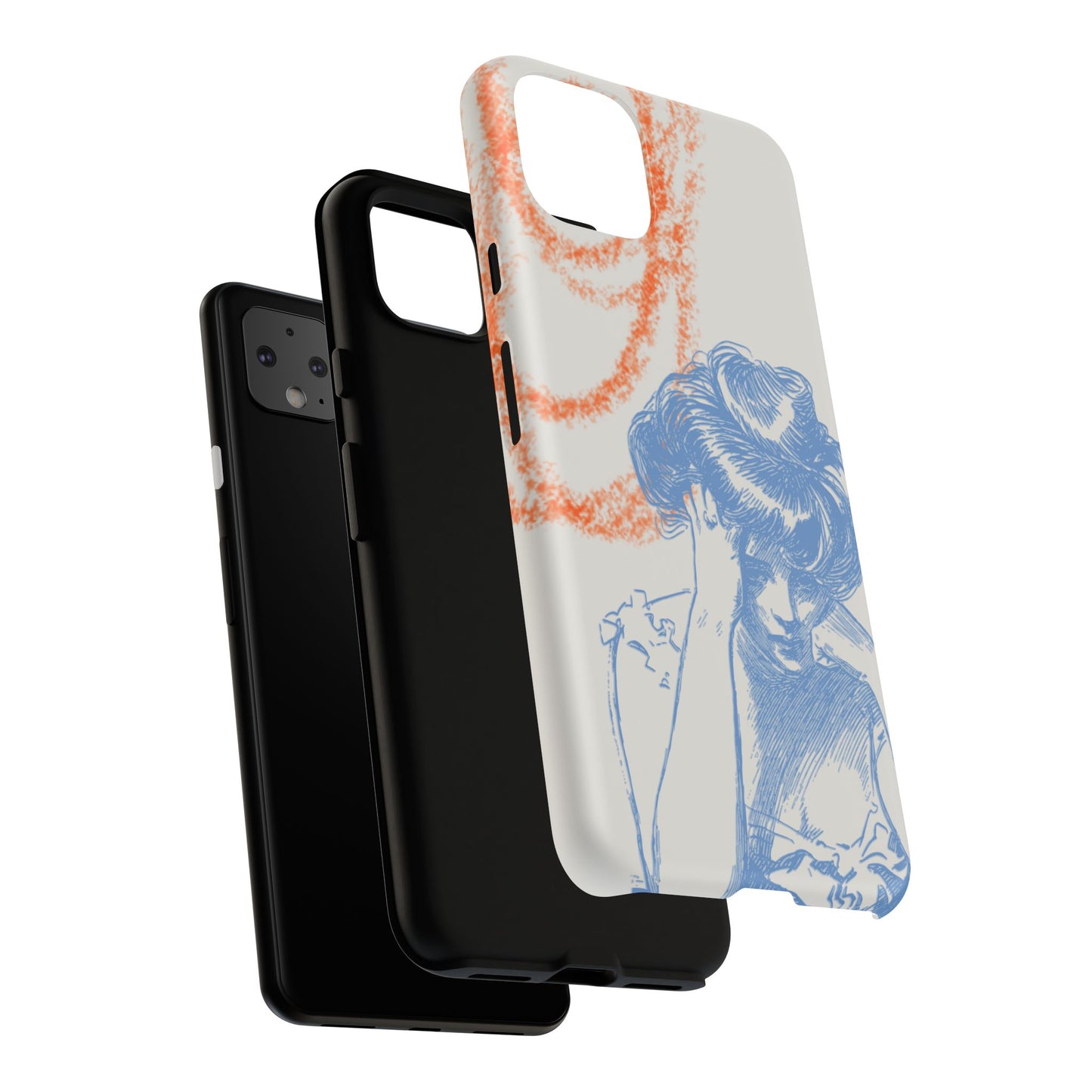 Artistic Phone Case with Stress Relief Design