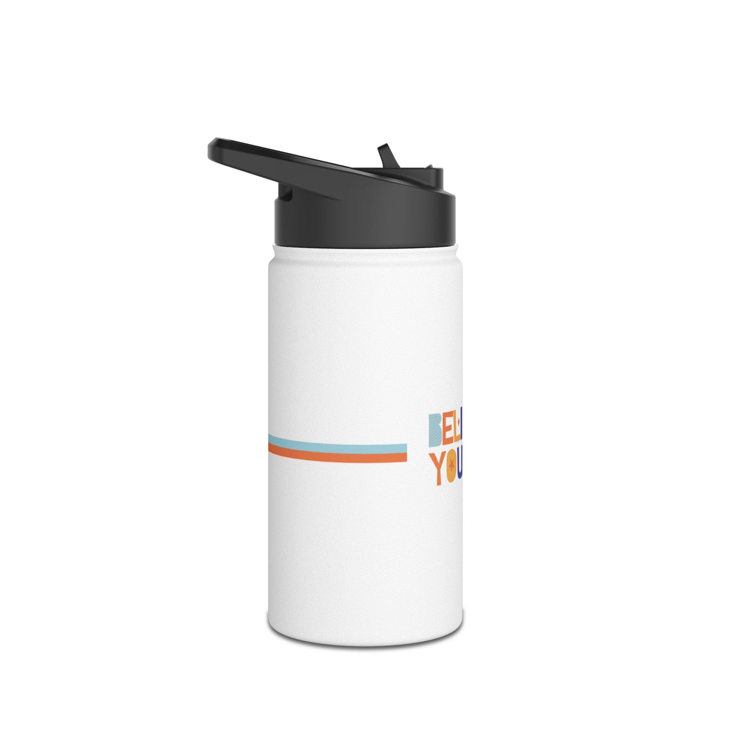 Motivational Stainless Steel Water Bottle - "Believe in Yourself"