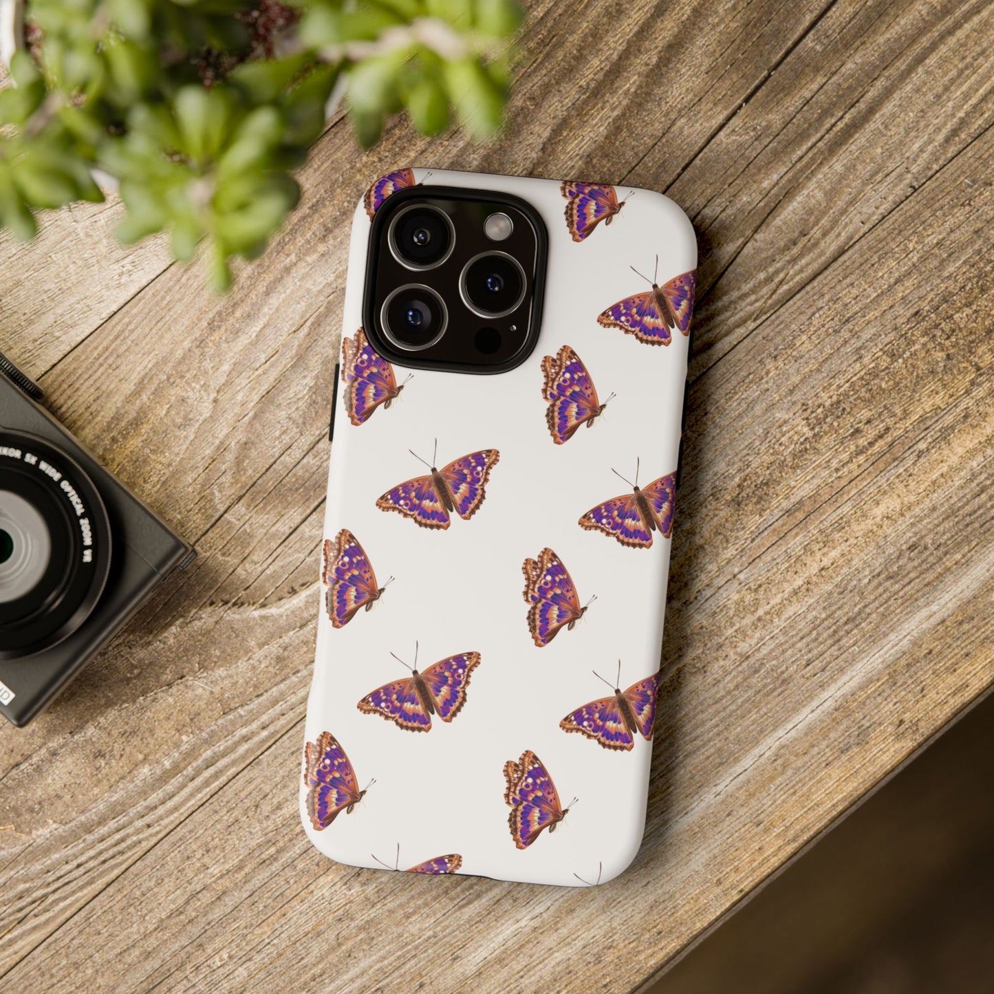 Butterfly Print Phone Case - Tough Case For Stylish Protection
