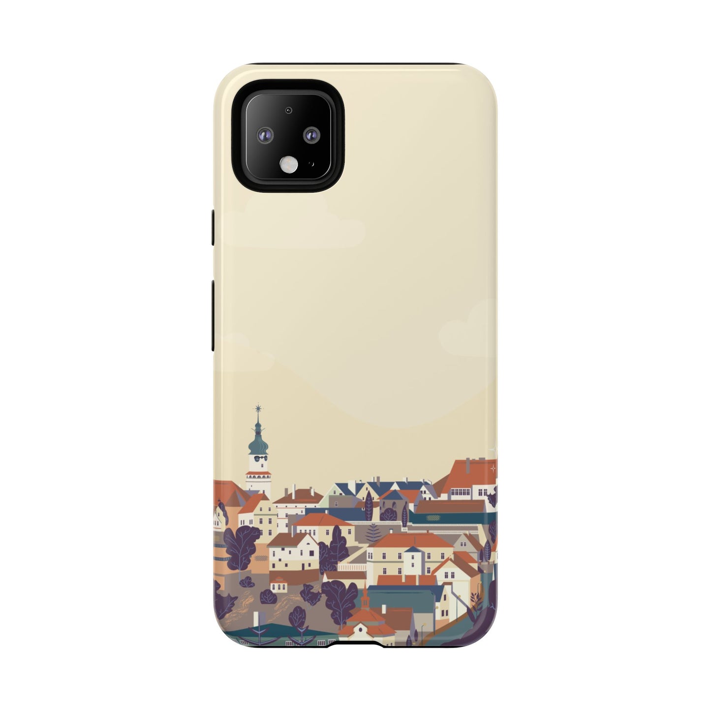 Artistic Phone Case - Charming Village Design