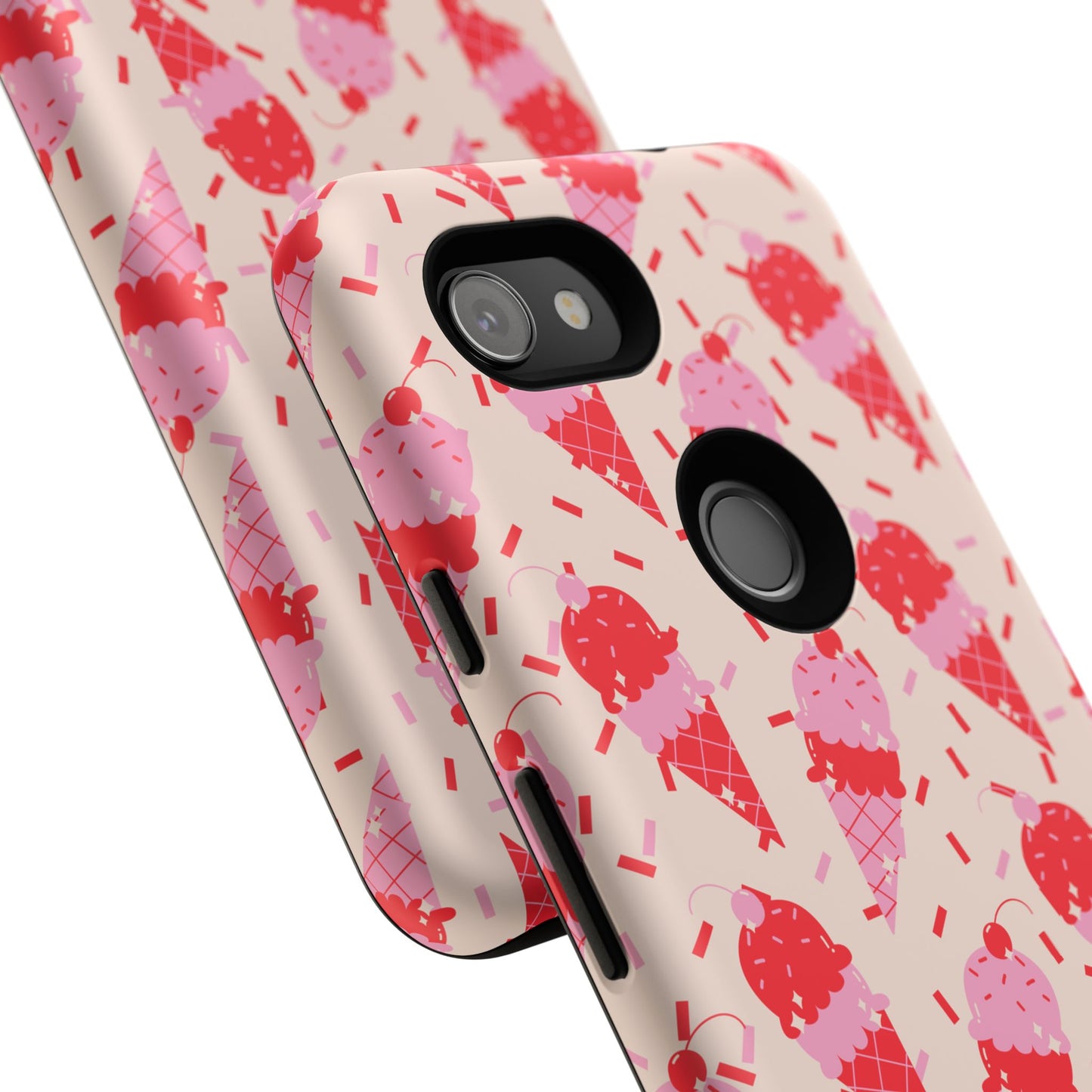 Ice Cream Phone Case - Cute Tough Cases for Ice Cream Lovers, Fun Summer Accessory, Birthday Gift, Colorful iPhone Cover