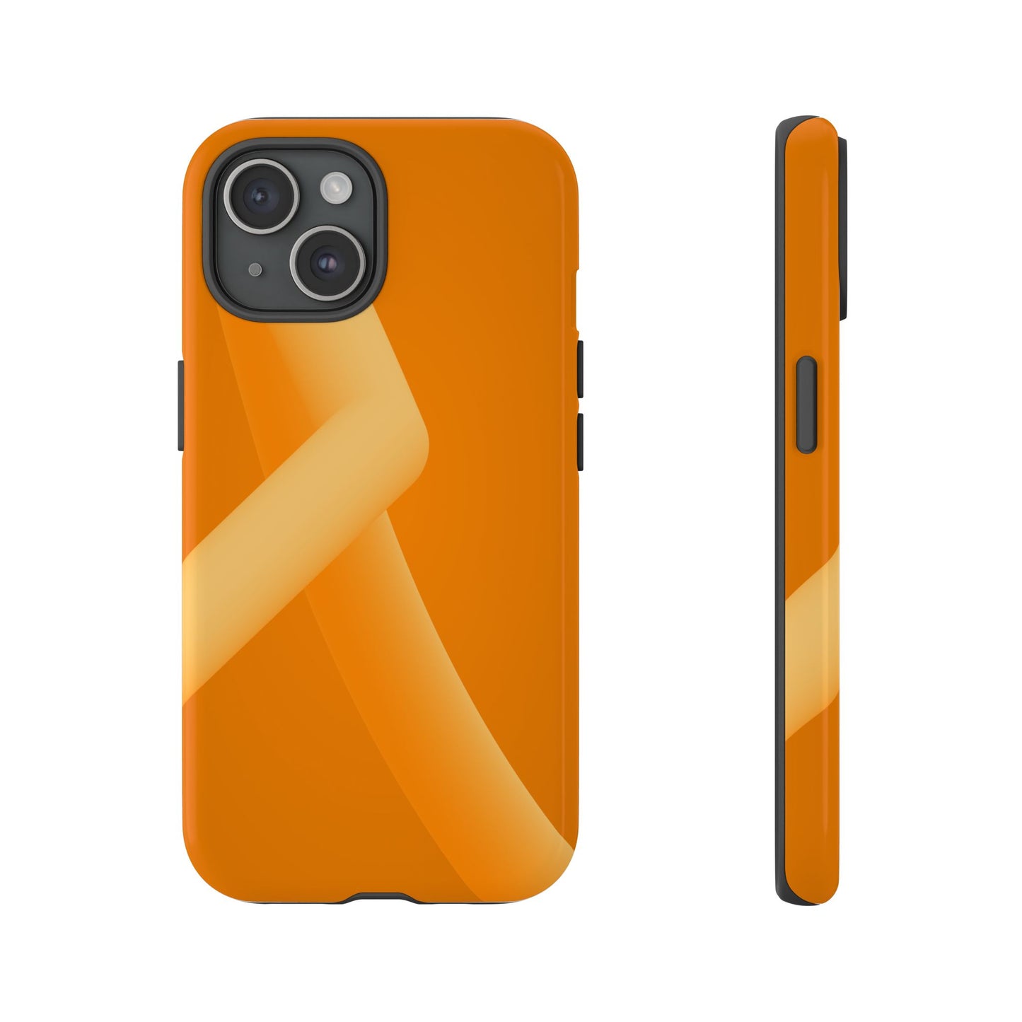 Stylish Tough Phone Case - Modern Orange Design for Ultimate Protection