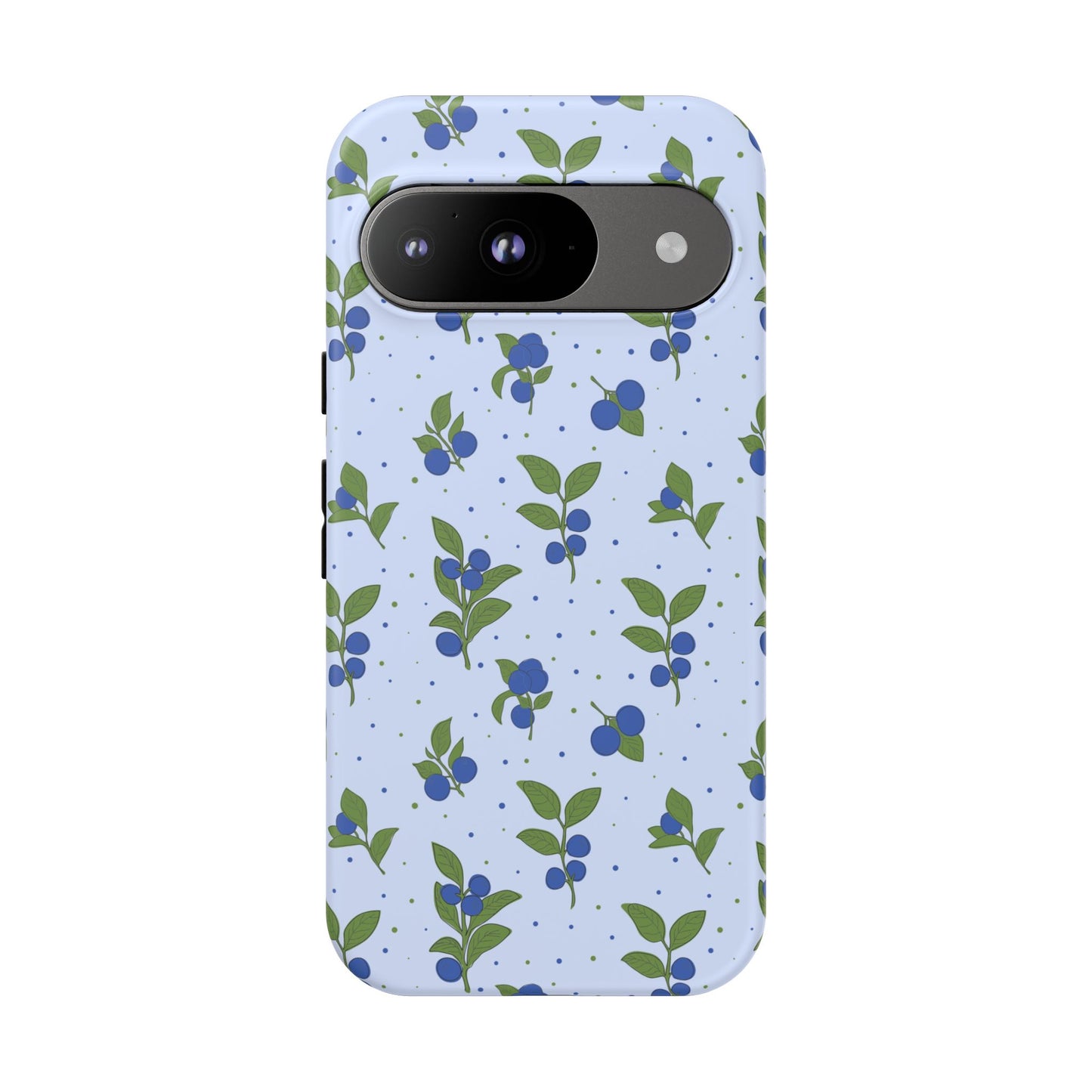Floral Tough Phone Case - Blueberry Blossom Design
