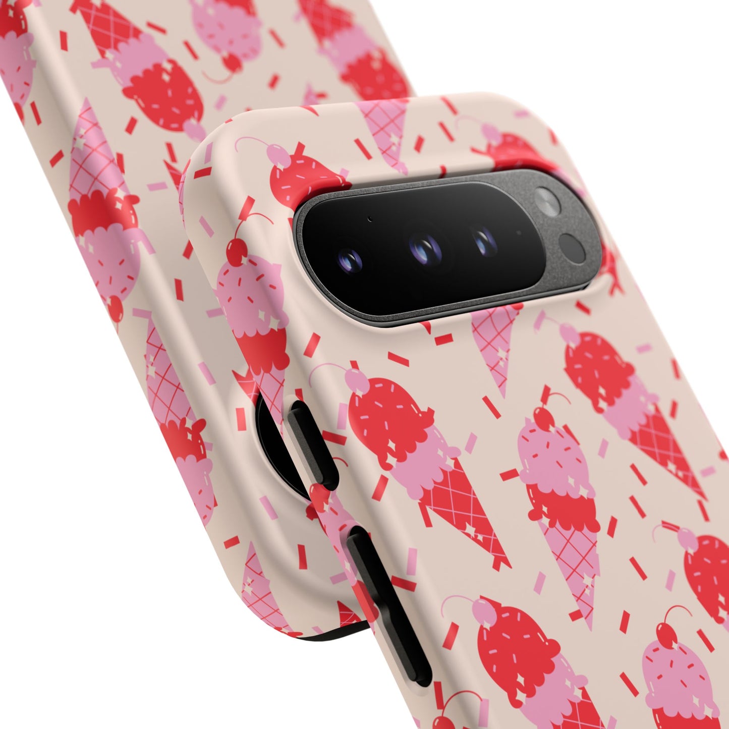 Ice Cream Phone Case - Cute Tough Cases for Ice Cream Lovers, Fun Summer Accessory, Birthday Gift, Colorful iPhone Cover