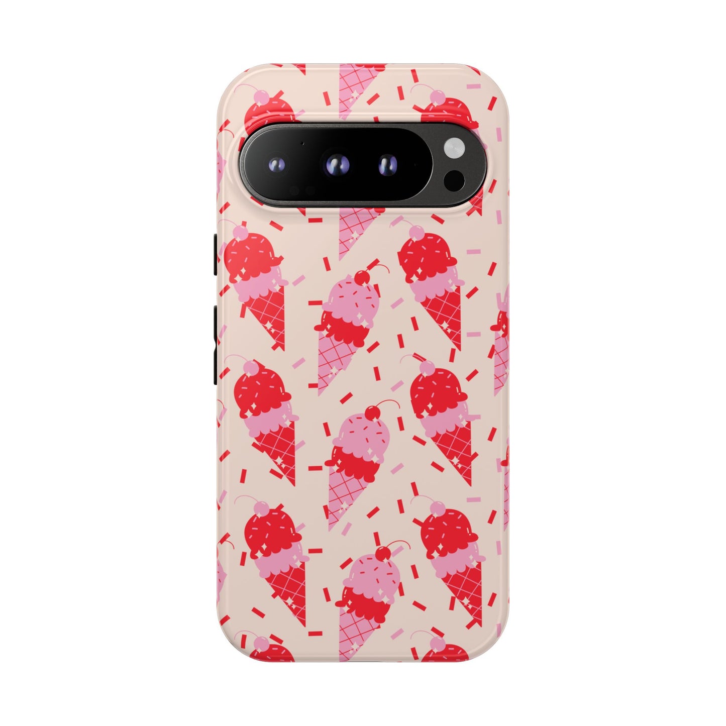 Ice Cream Phone Case - Cute Tough Cases for Ice Cream Lovers, Fun Summer Accessory, Birthday Gift, Colorful iPhone Cover