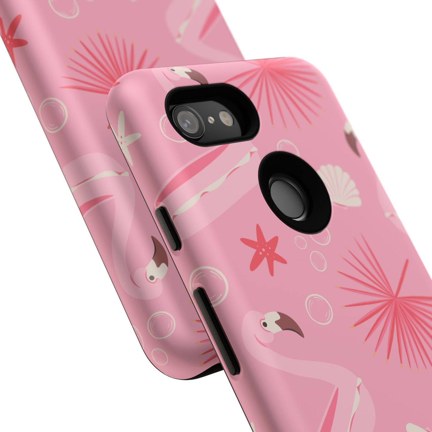 Tough Cases: Tropical Flamingo Phone Case for Summer Vibes