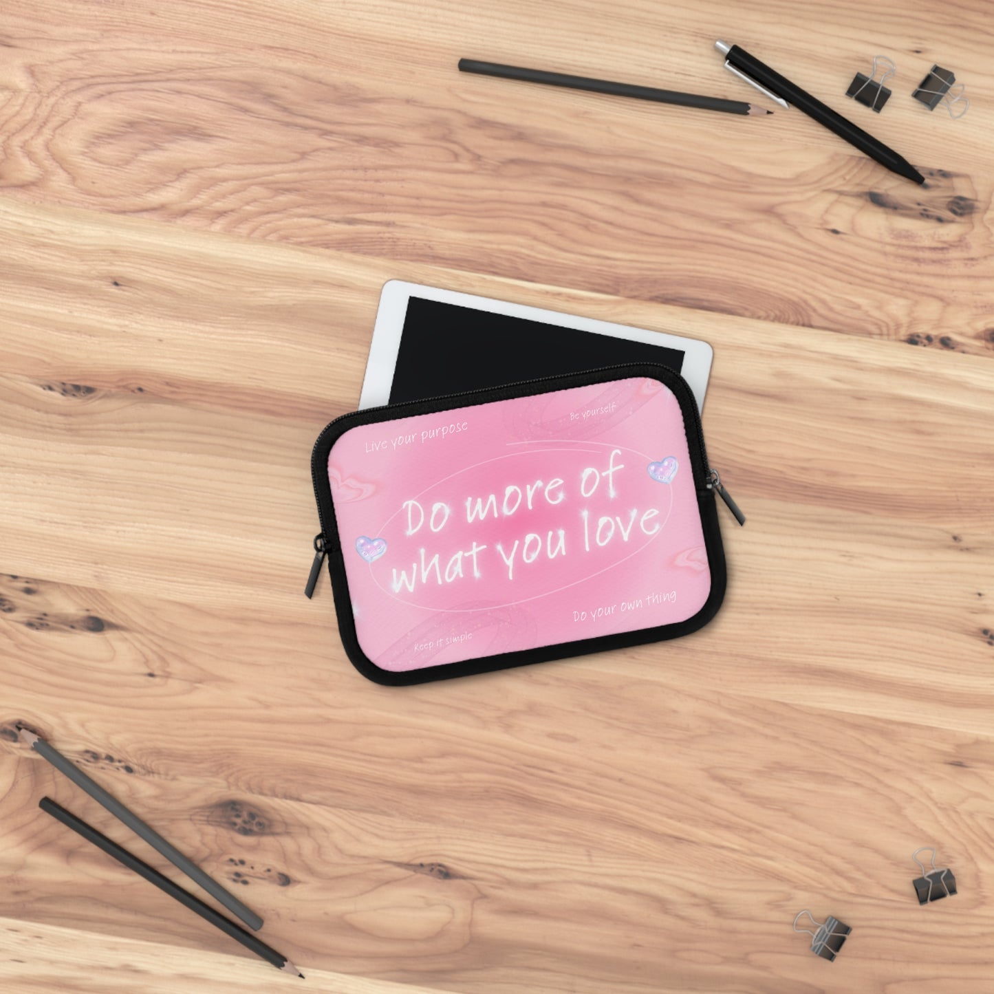 Inspirational Laptop Sleeve - "Do More of What You Love"
