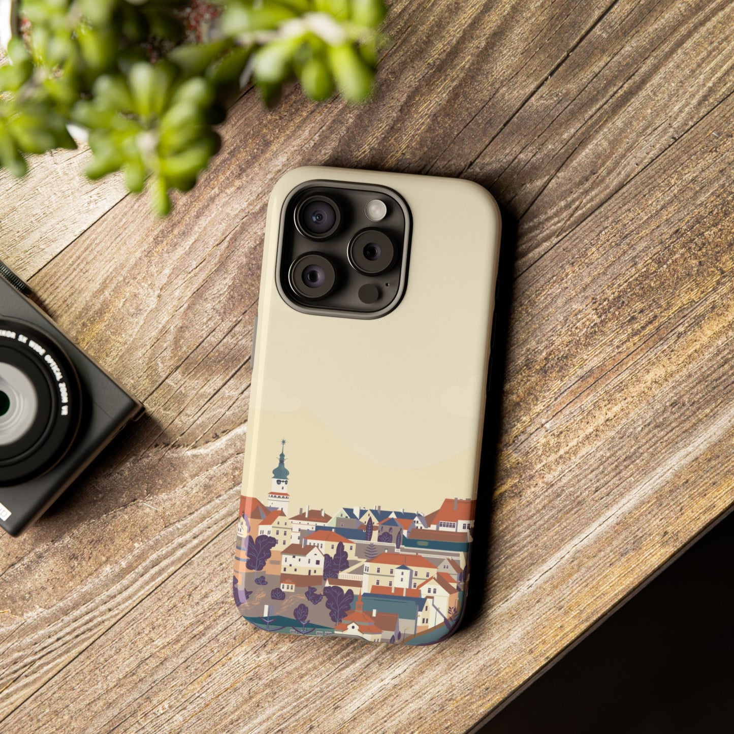 Artistic Phone Case - Charming Village Design